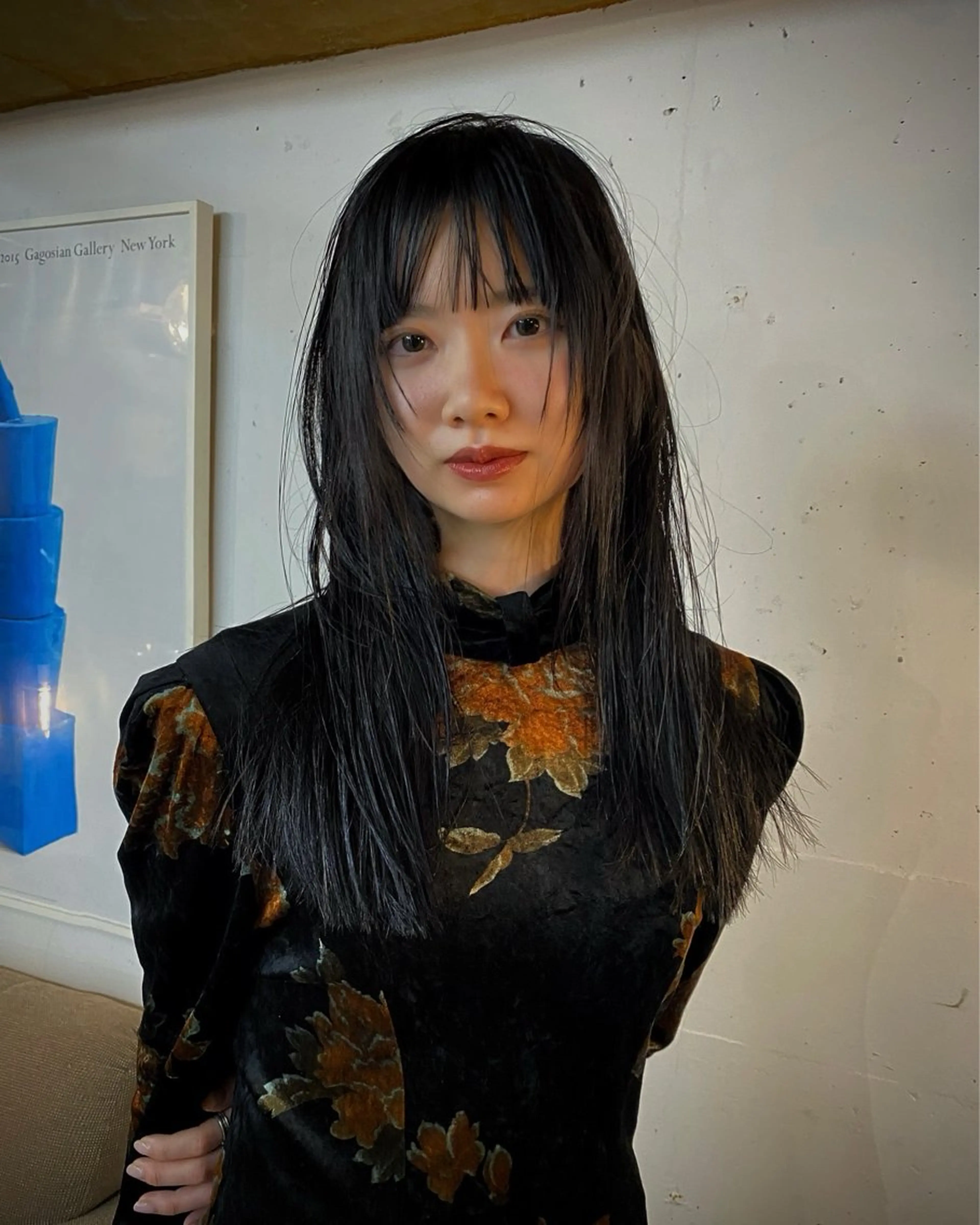 セミロング カラー カット ヘアカラー KEI gattacaのヘアスタイル