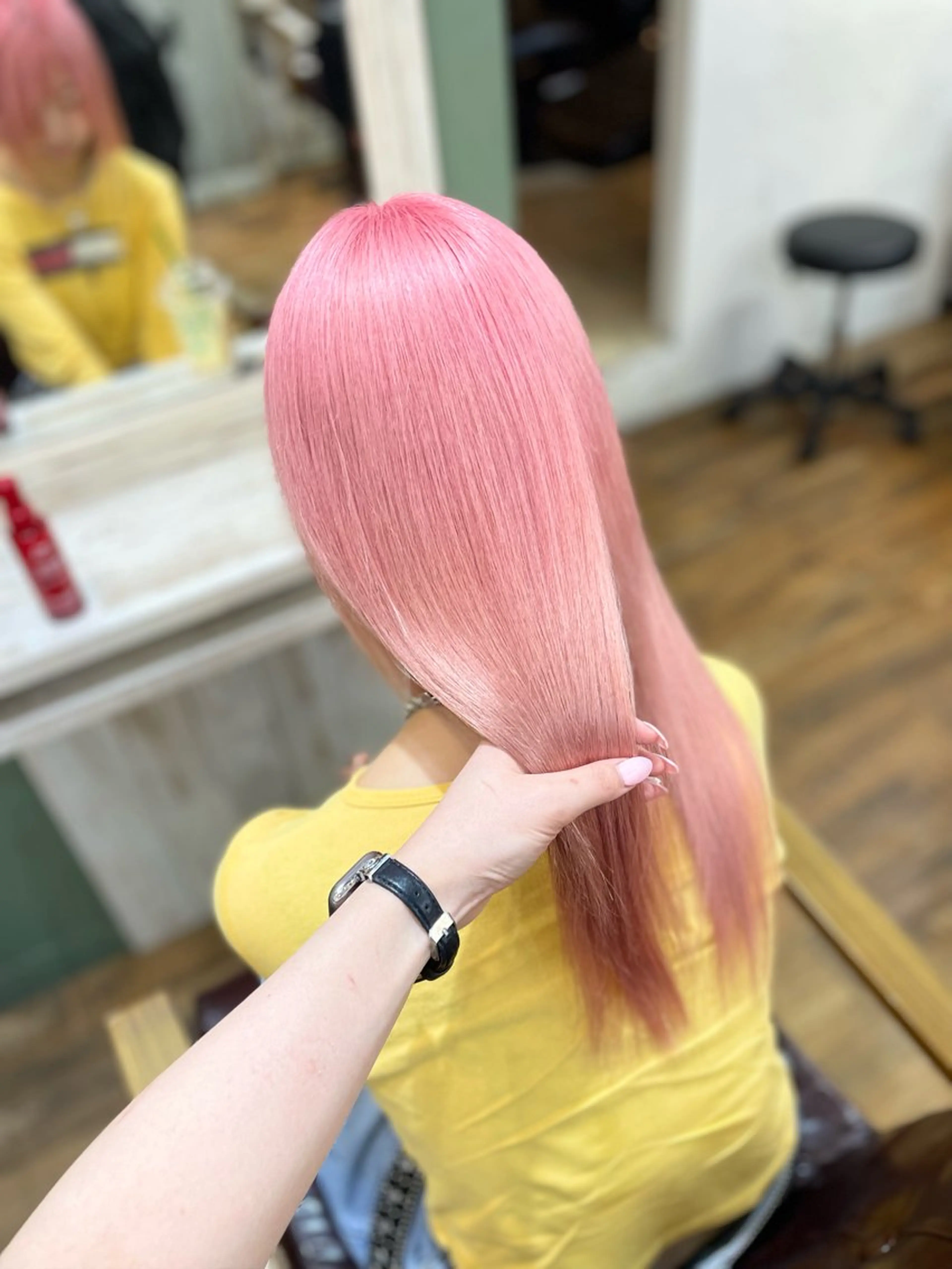 ロング カラー ヘアカラー トリートメント ブリーチカラー🦢 ‎🤍髪質改善/池田のヘアスタイル