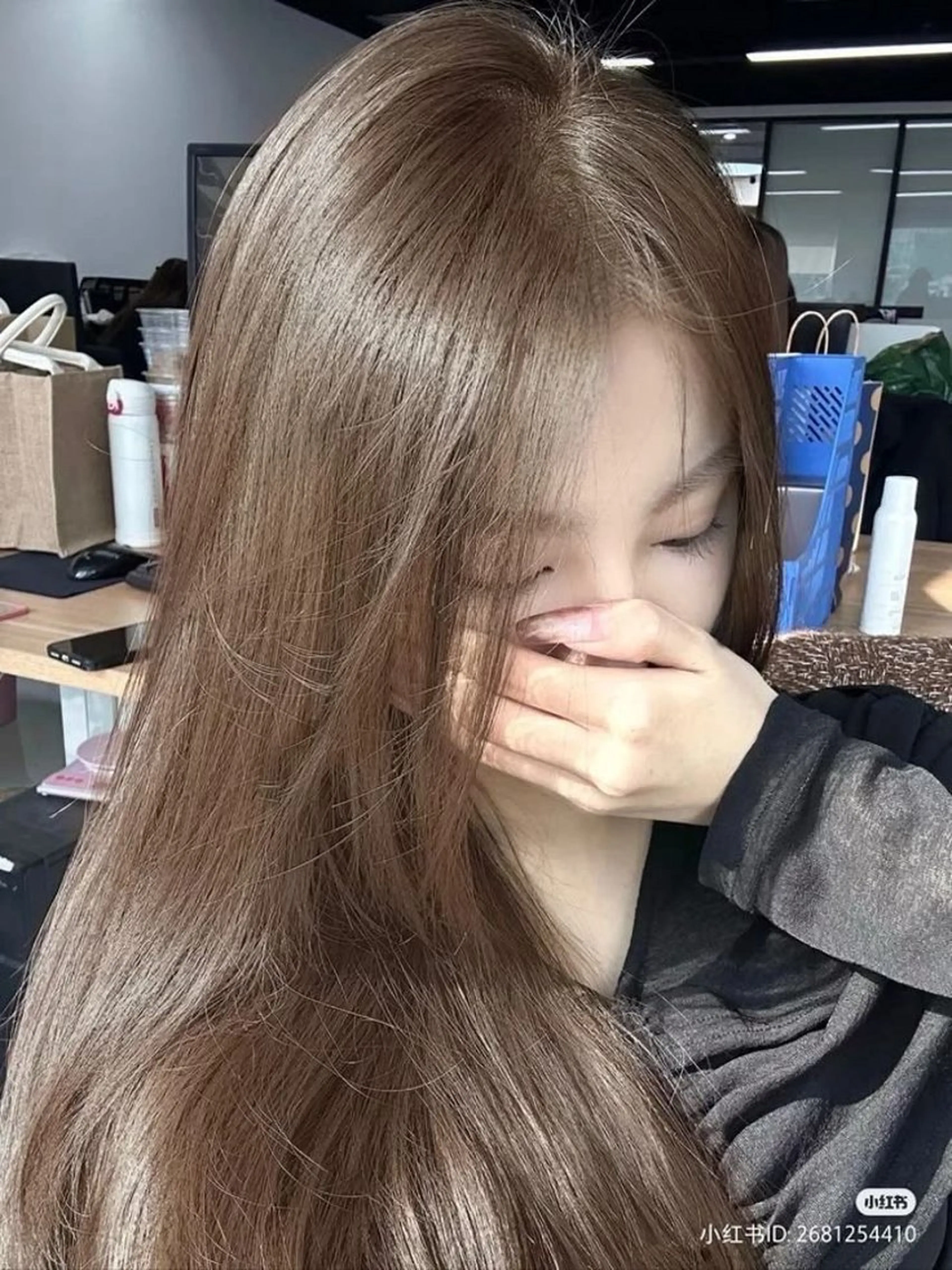 ロング カラー カット ヘアカラー 顔まわりの神様✨ 藤嶋秀幸のヘアスタイル