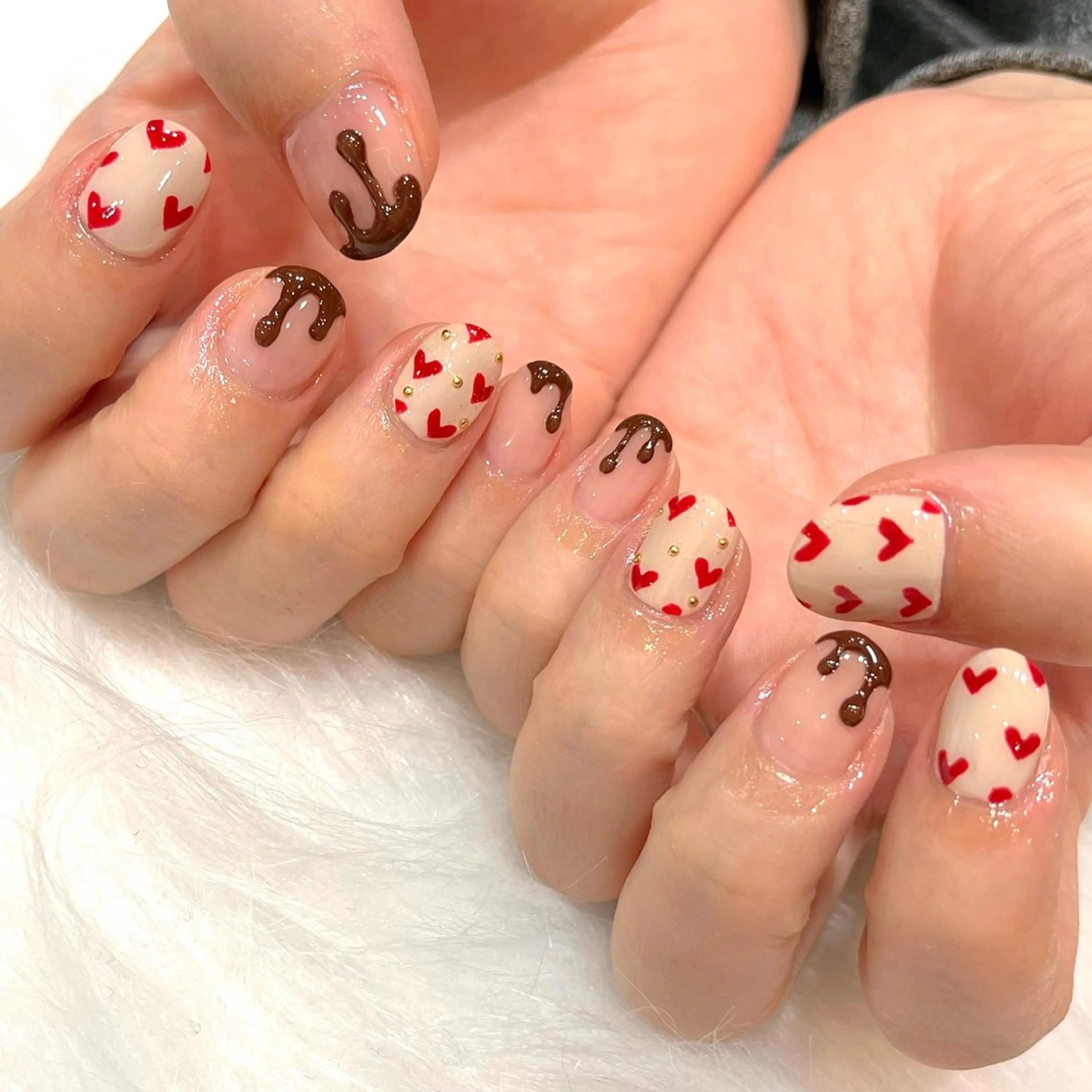 ネイル バレンタイン MADDY NAILS所属・MADDYNAILS ✴︎柏痛ネイルのネイルデザイン