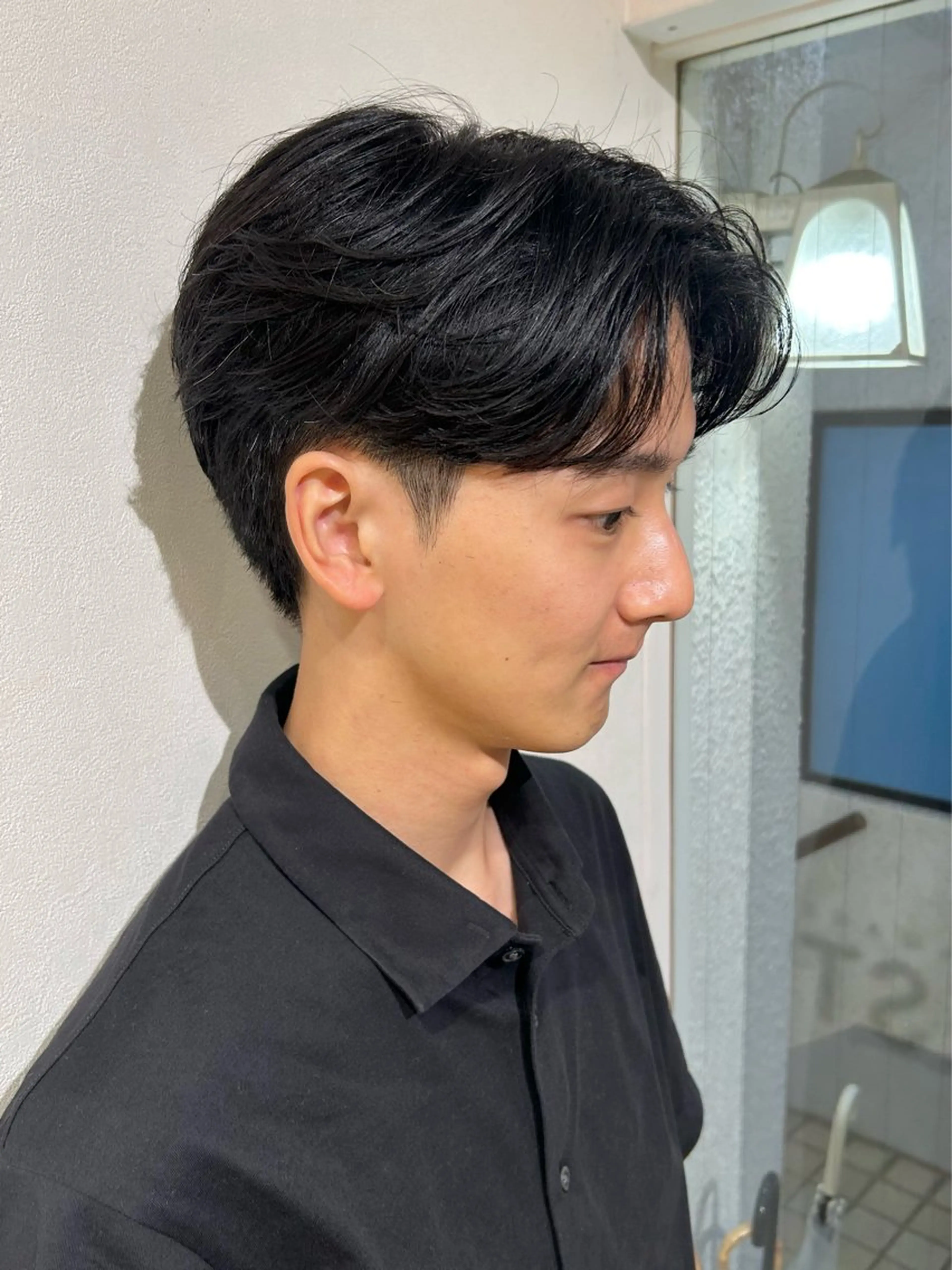 パーマ メンズ カット パーマ マツエク・m en's・ﾋｶﾙ🎀のヘアスタイル