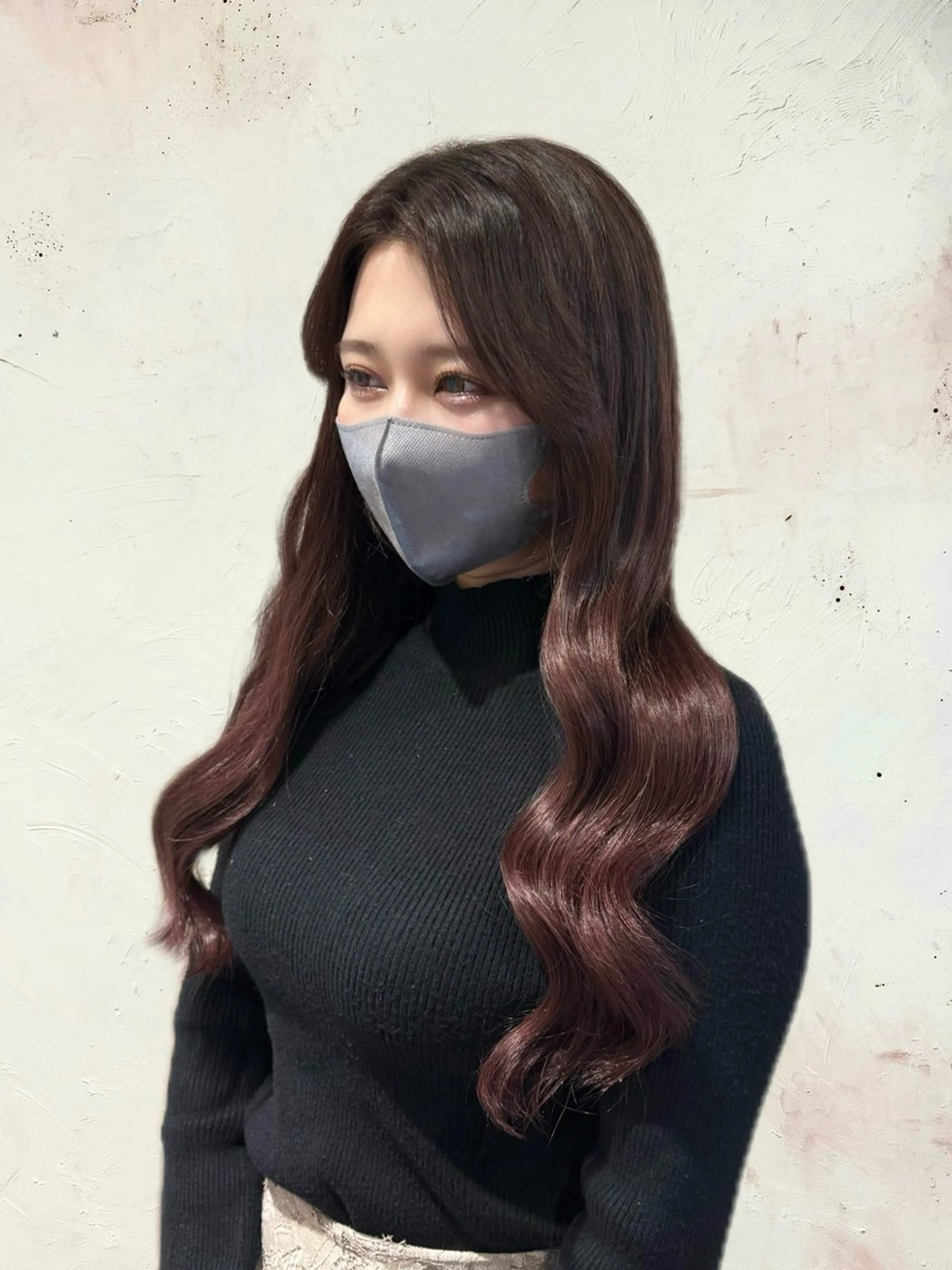 ロング ヘアカラー 床井 杏香のヘアスタイル