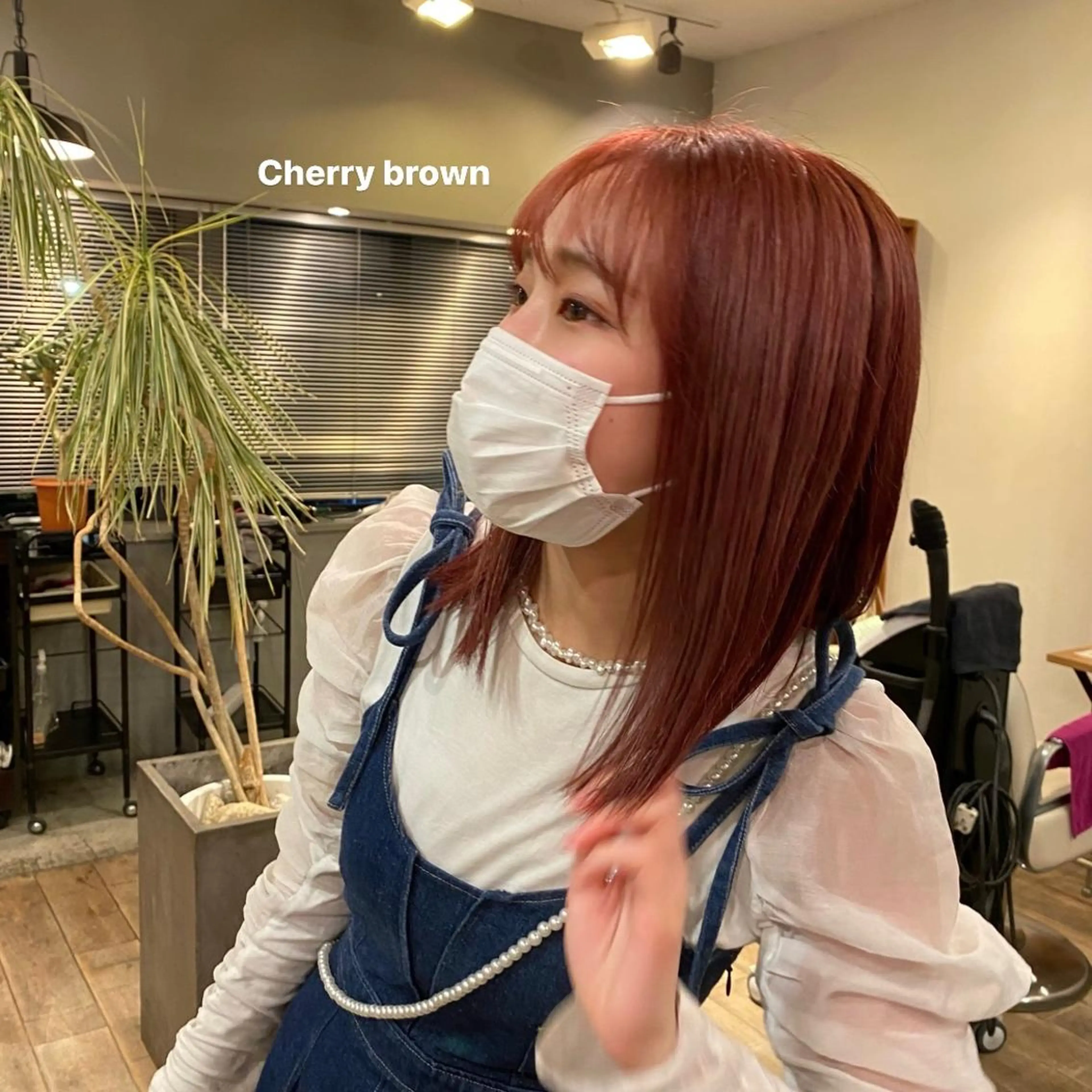 ミディアム カラー ヘアカラー トリートメント 暖色/レイヤーカット 🌙オノユリカのヘアスタイル