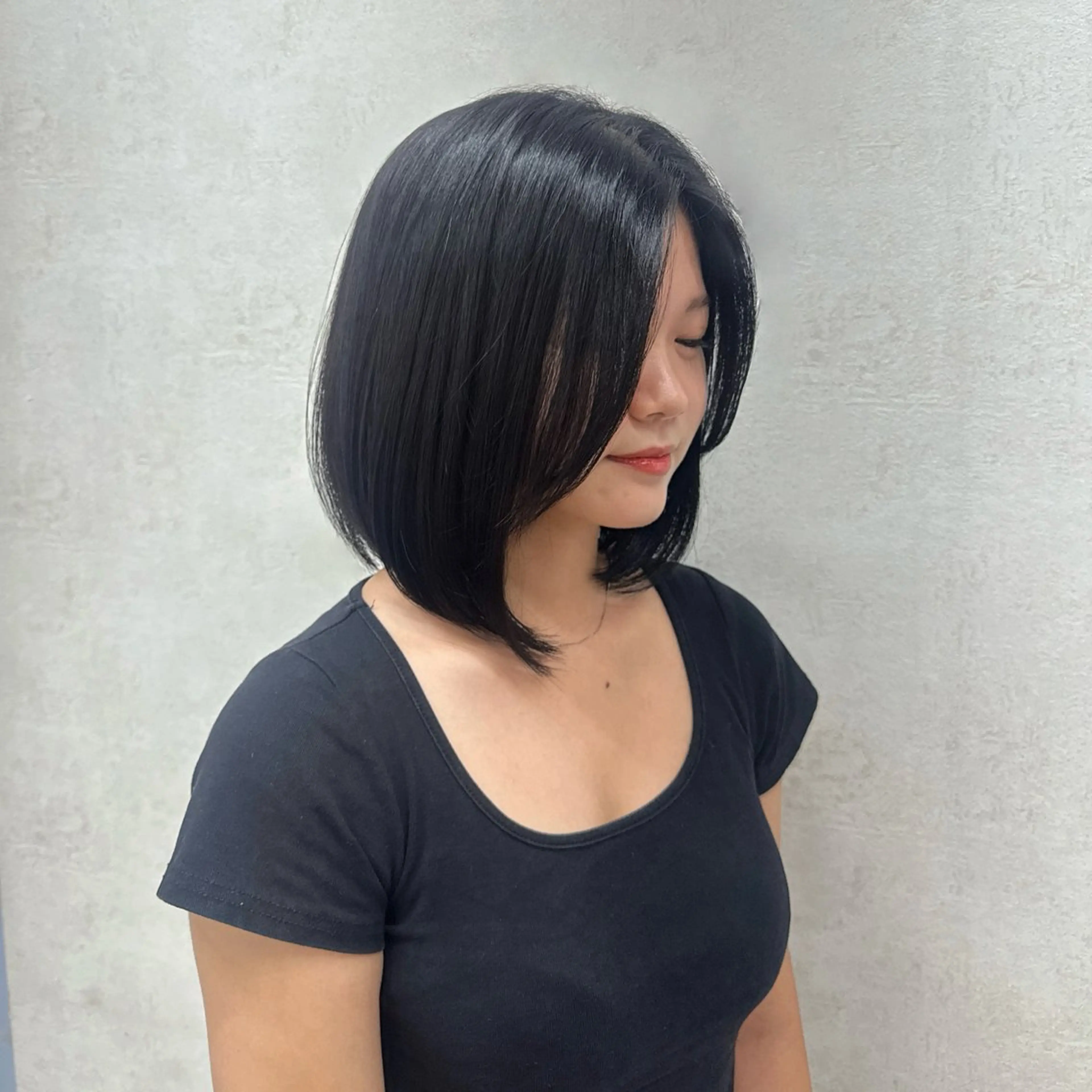 【 就活･学生応援 】 暗髪ワンカラー🖤の写真
