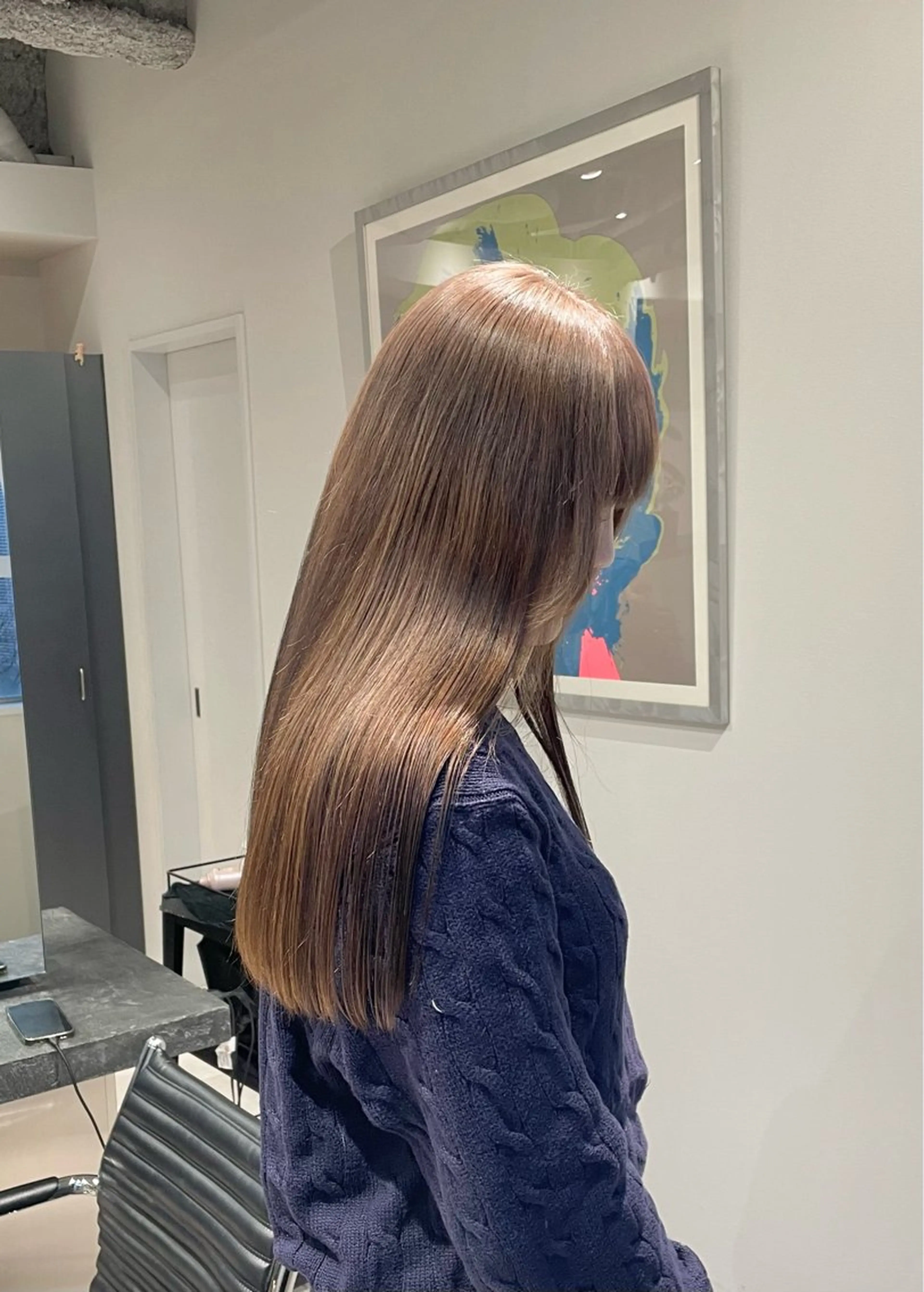 ロング カラー ベージュカラー 透明感カラー ヘアカラー トリートメント 🌷ケアブリーチ /透明感/れい🌷のヘアスタイル