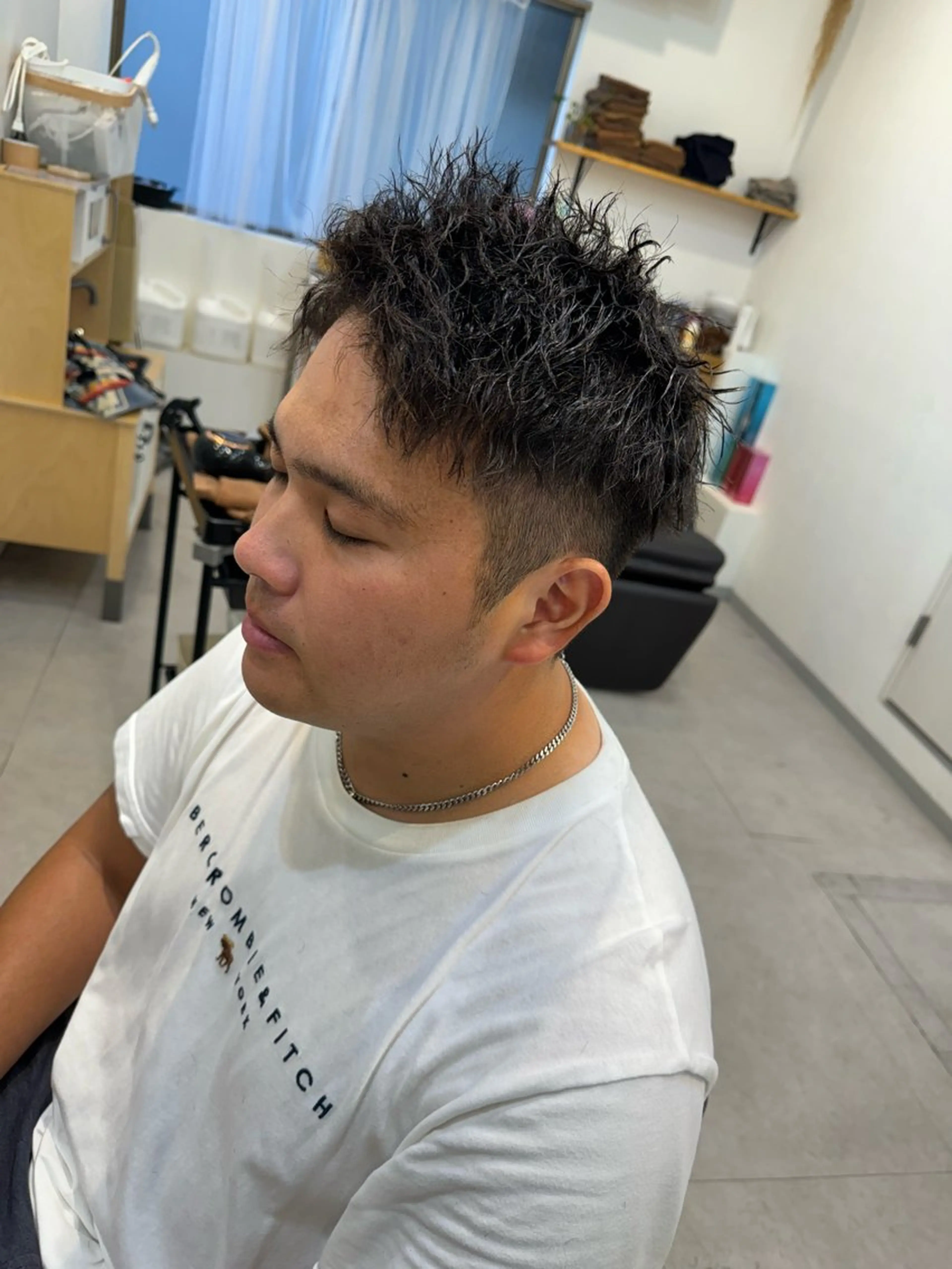 ショート パーマ メンズ カット パーマ トリートメント Dxxxx III所属・女性目線の大人 メンズ*Ayakaのヘアスタイル