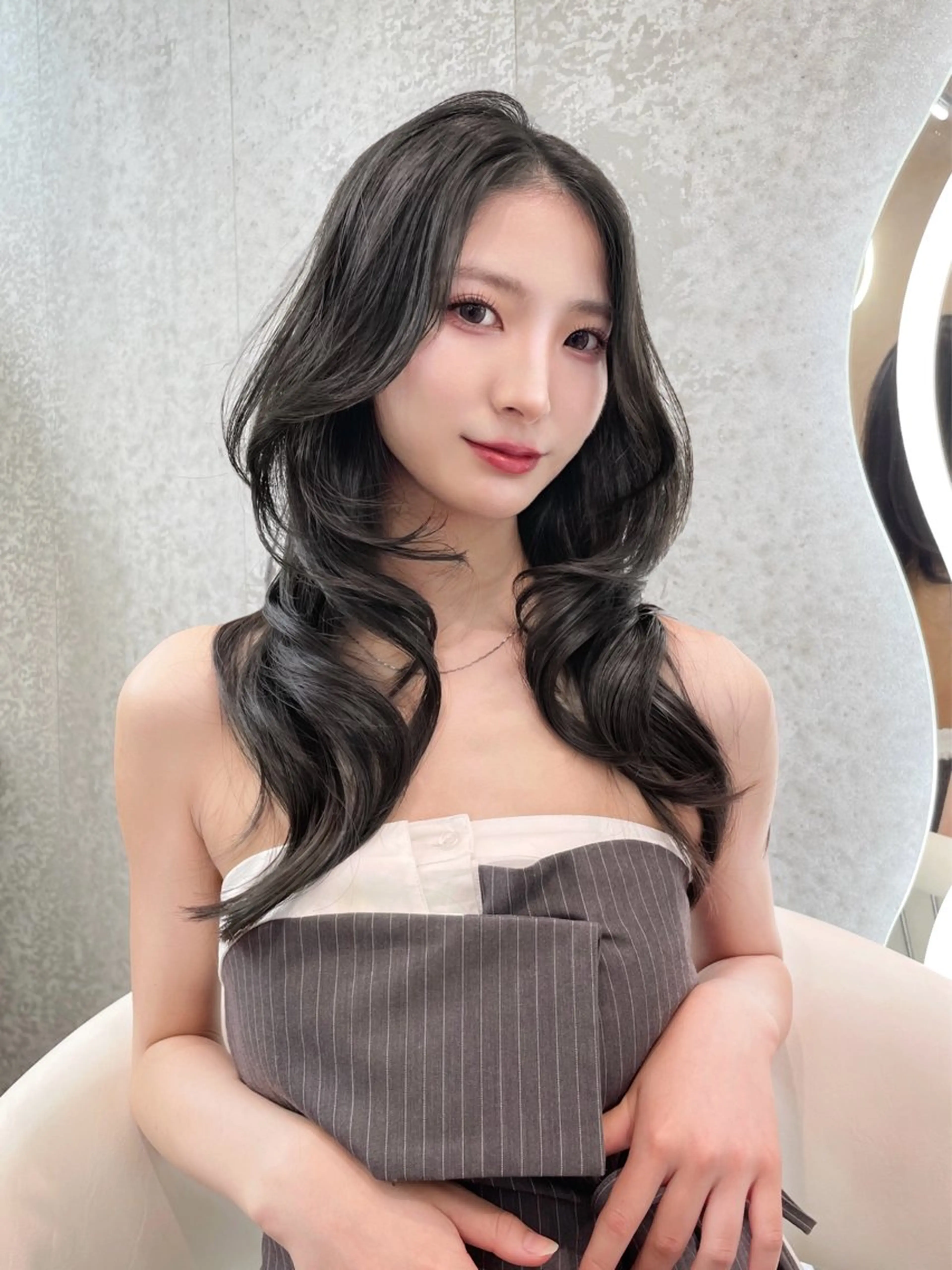 ロング カラー カット ヘアカラー トリートメント ヘアセット 韓国ヘア特化 🍒❤最上ゆうきのヘアスタイル