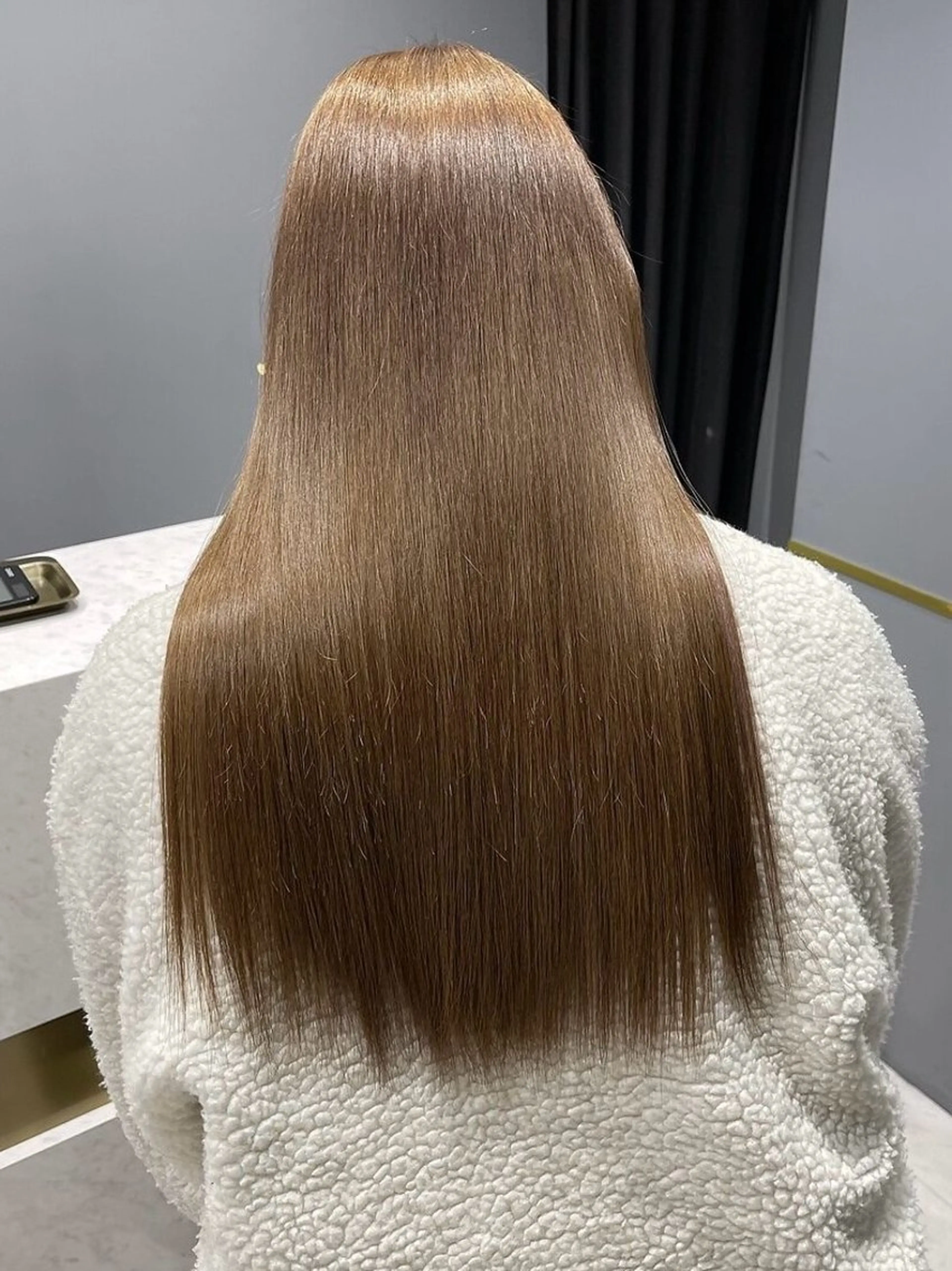 ロング ショートボブ ボブ ハイライト レイヤーカット 縮毛矯正 縮毛矯正 ULu. 岡山駅店 髪質改善トリートメント＆ハイトーンカラー所属・SUZU/岡山/矯正 ハイトーン/レイヤーのヘアスタイル