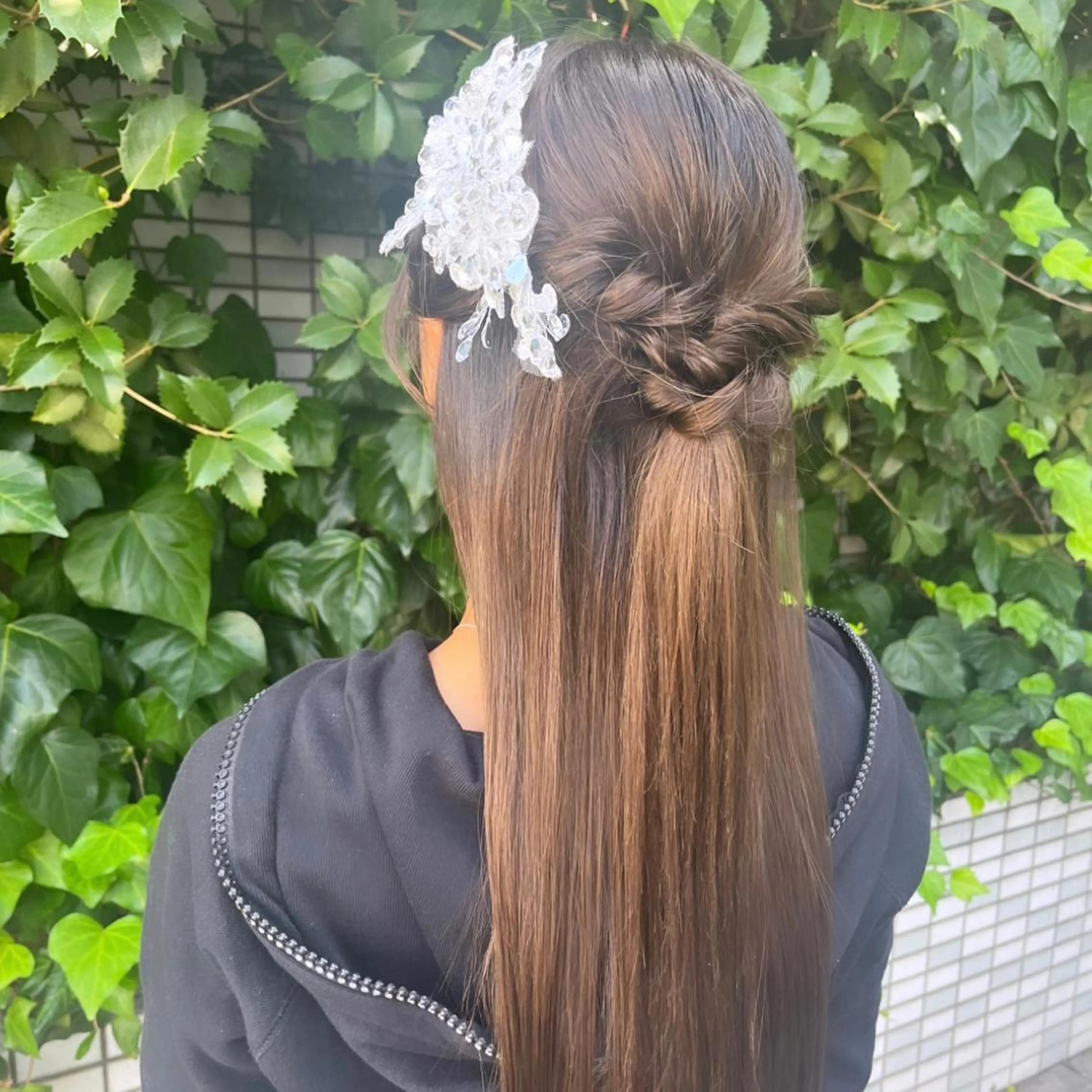 ロング ヘアアレンジ ハーフアップ IMARI /のヘアスタイル