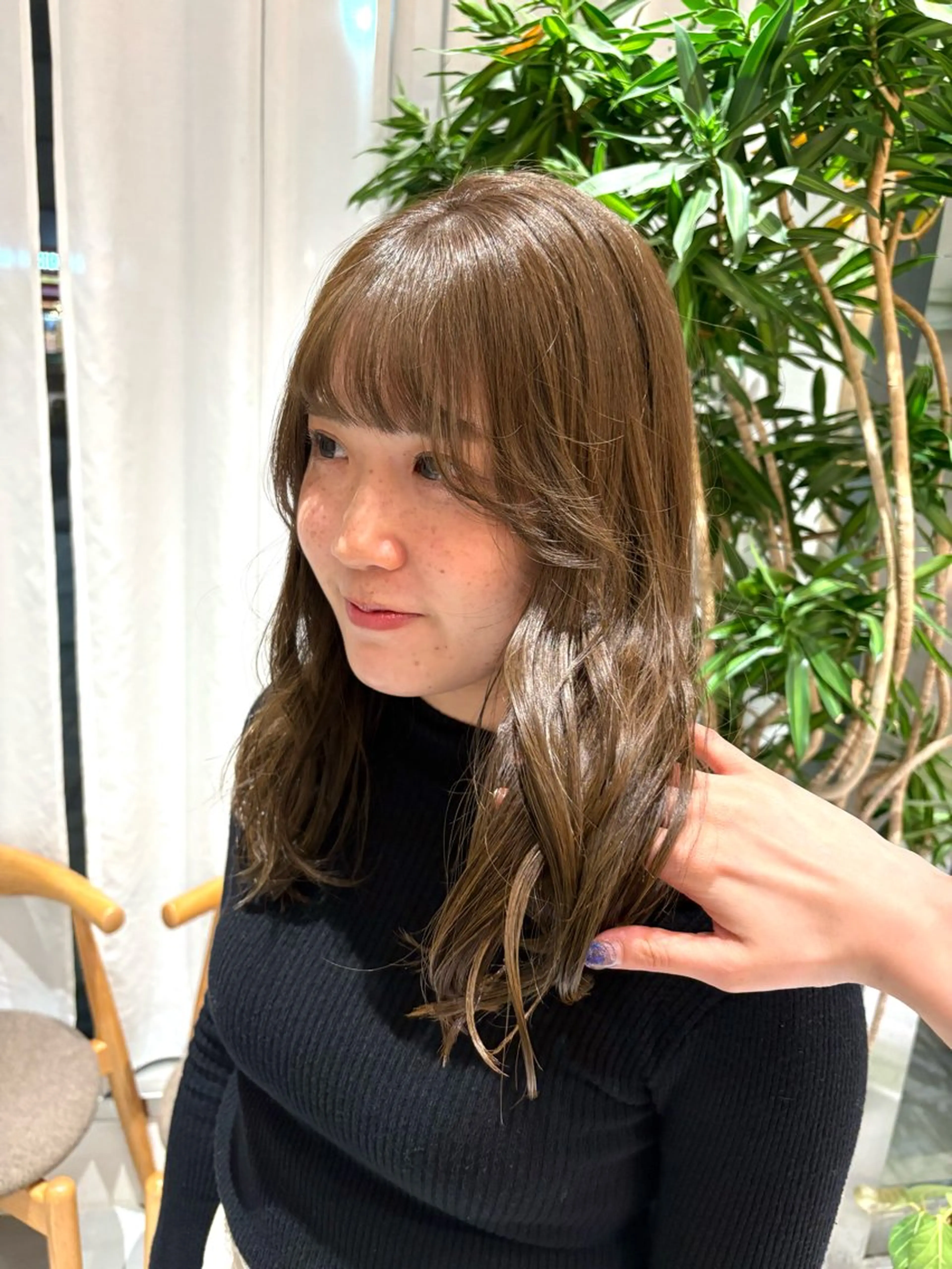 ロング カラー オリーブカラー カット ヘアカラー トリートメント ヘアセット レイヤーカット/ 透明感カラー🪼風香のヘアスタイル