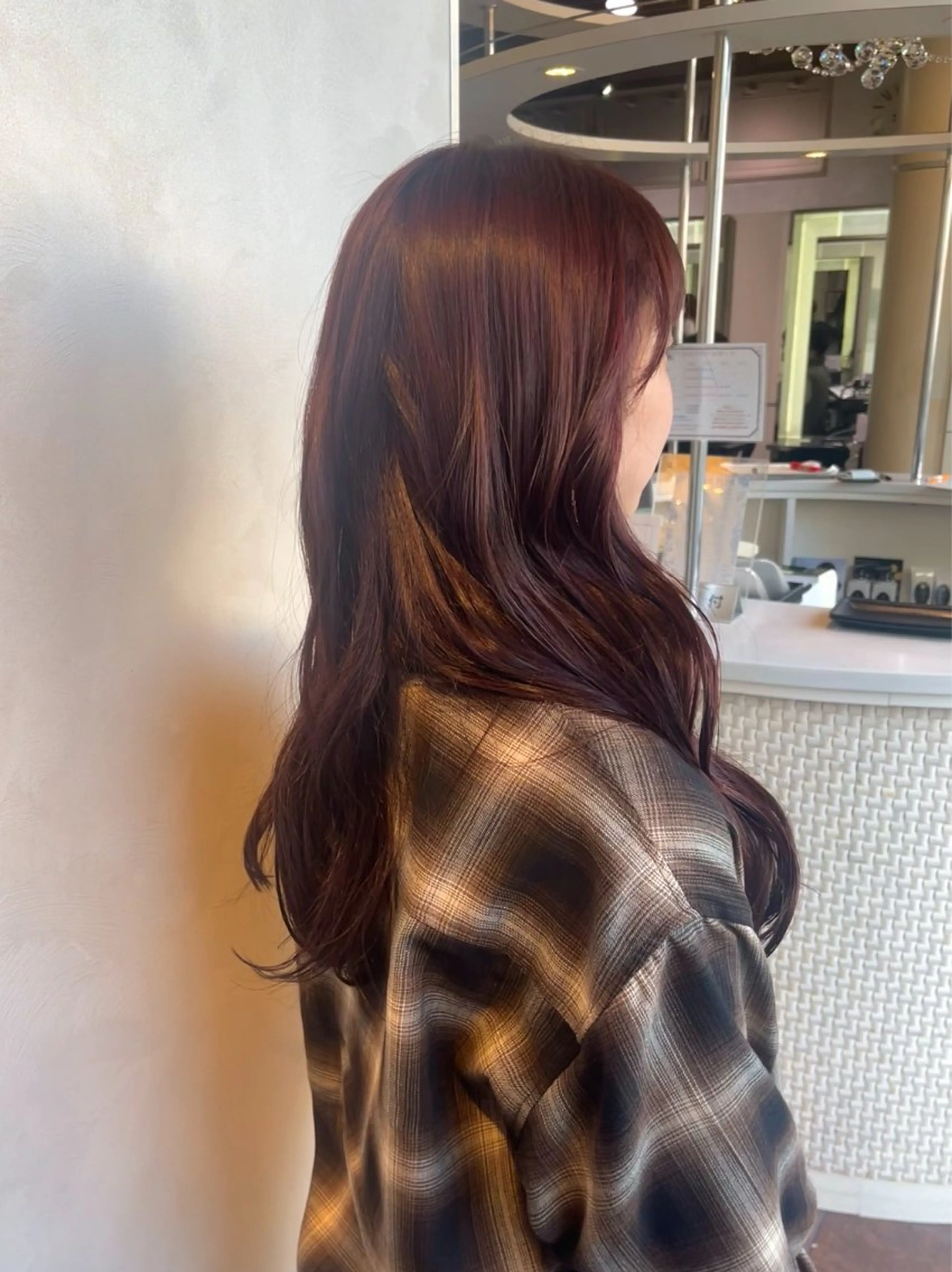 ロング カラー ブリーチ ブリーチなしカラー ヘアカラー 山田 知佳のヘアスタイル