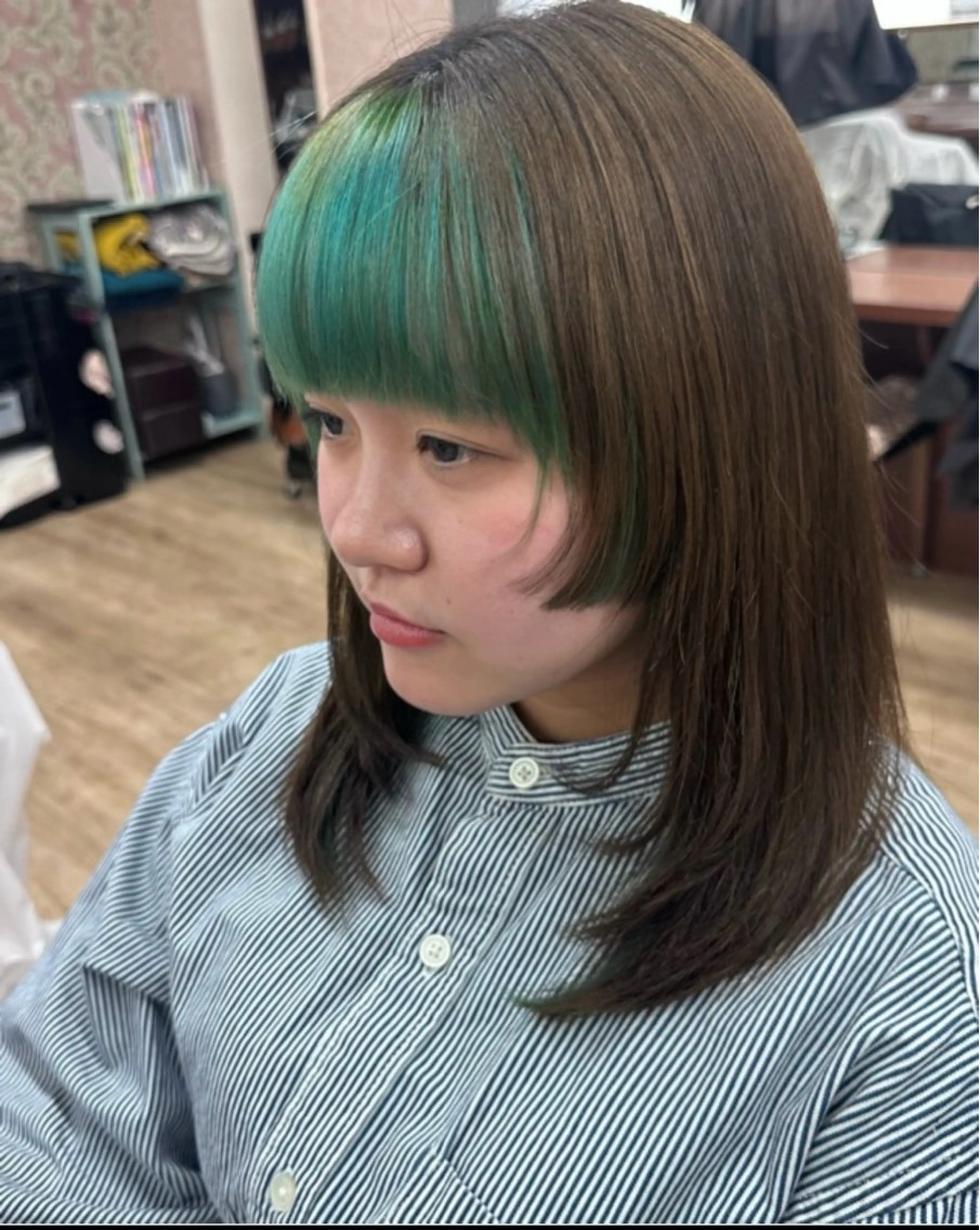 ミディアム 姫カット レイヤーカット saya kaのヘアスタイル