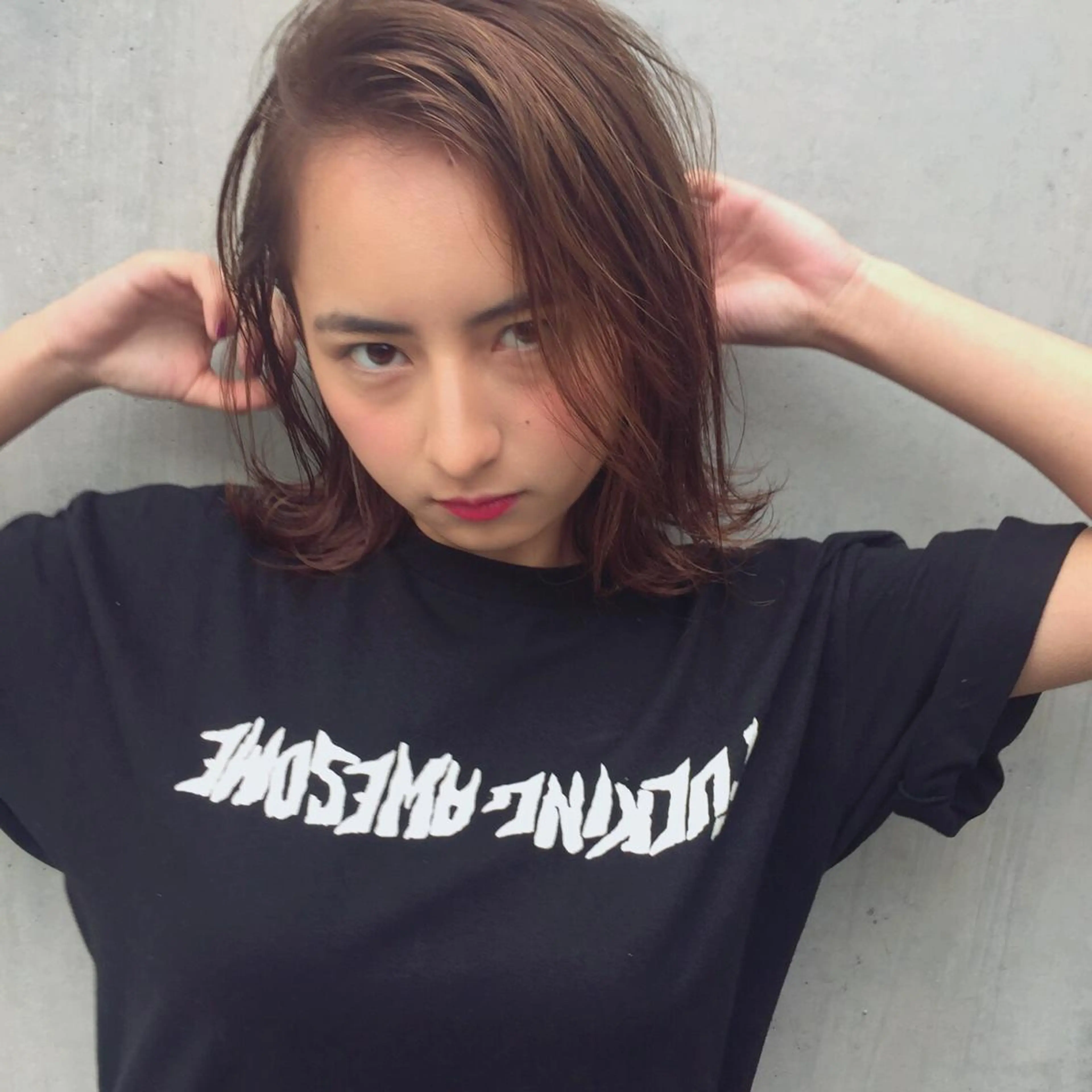 ショート ミディアム 外ハネヘア カット トリートメント 🌈透明感カラー🌈 ✨飛田　ケイのヘアスタイル