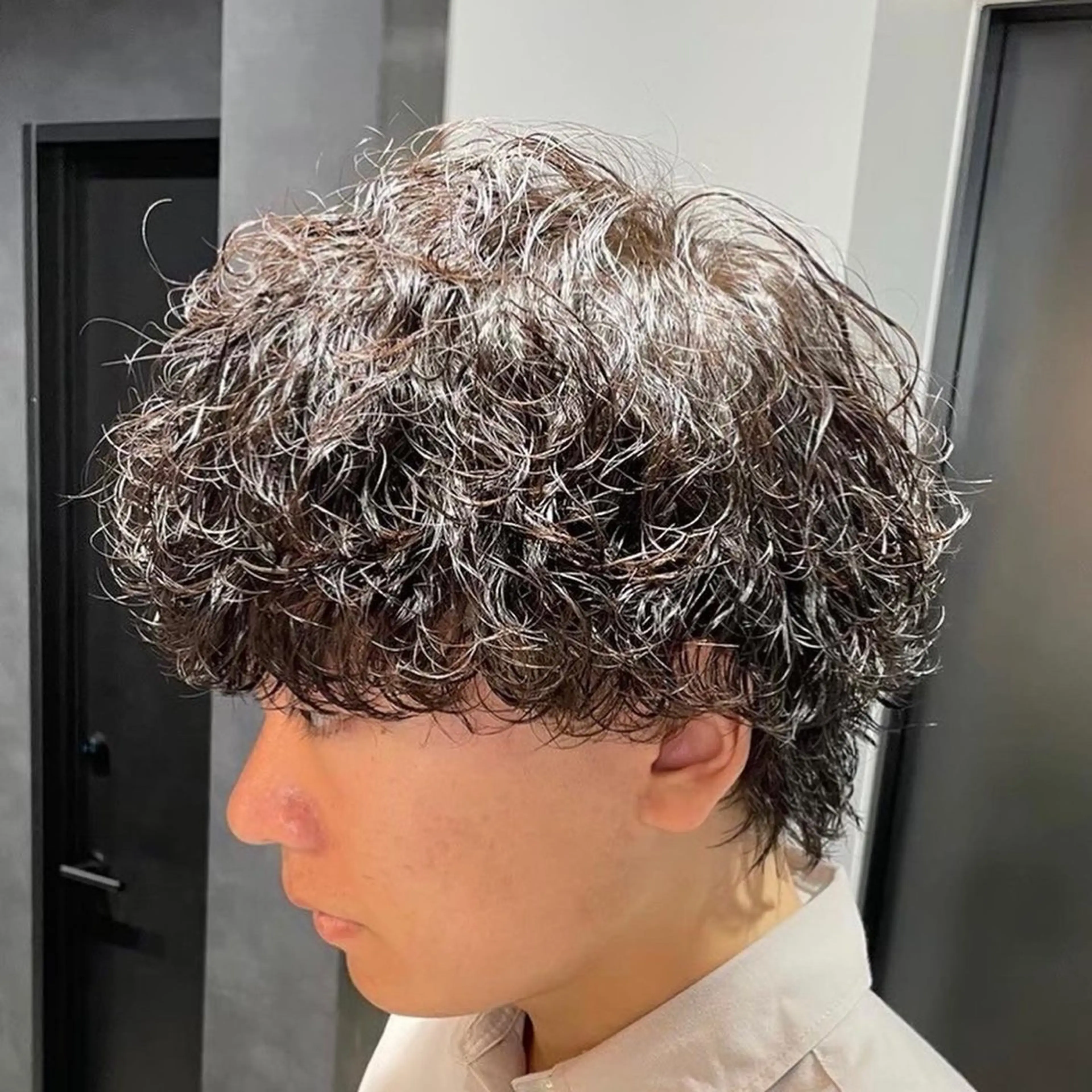 ショート カラー パーマ メンズ キッズ メンズパーマ 波巻きパーマ 🔥パーマ特化🔥 優馬のヘアスタイル