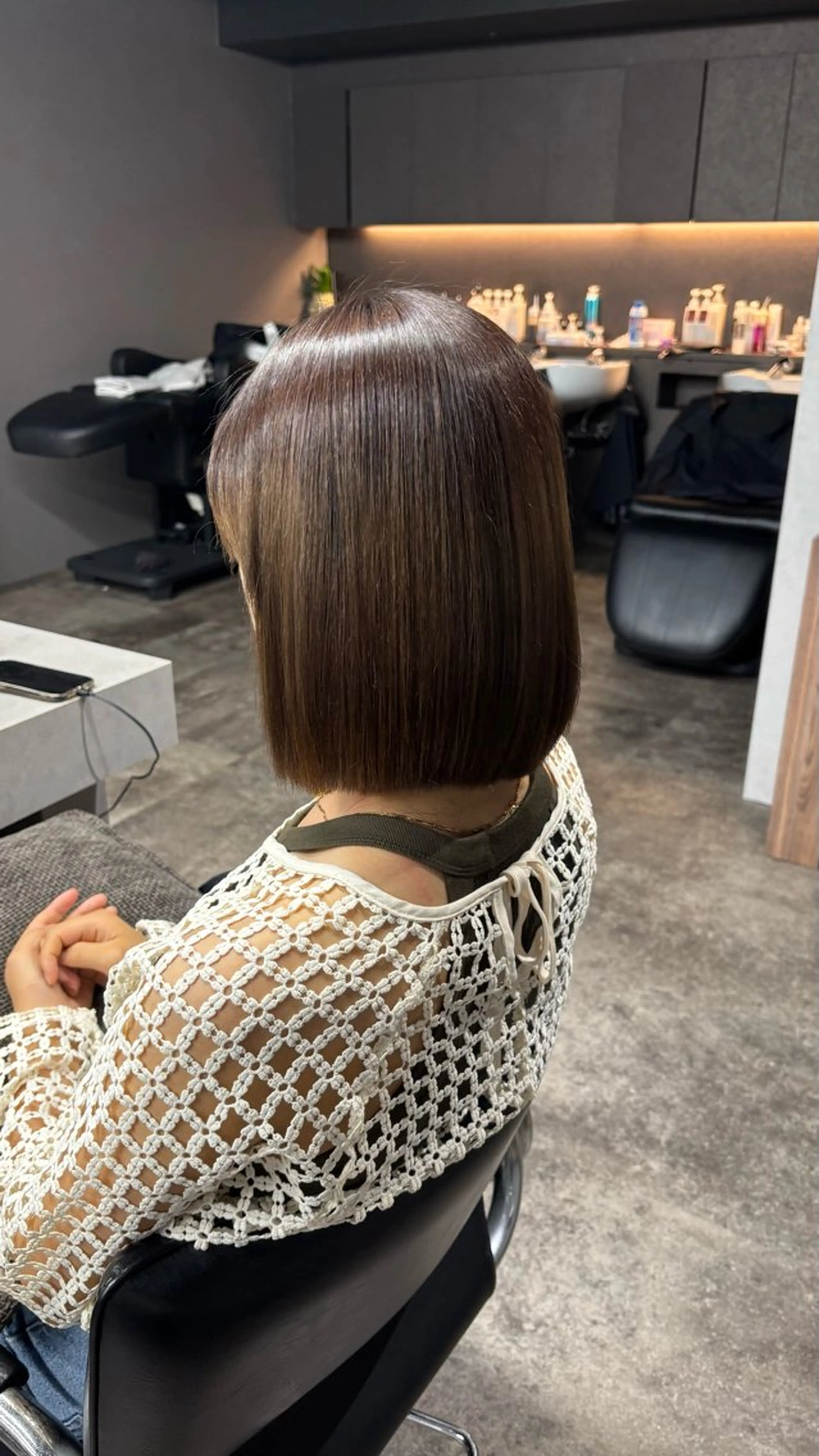 ショート 切りっぱなしボブ ボブ ii+U 銀座【アイユーギンザ】所属・Hikaru 銀座美容師のヘアスタイル