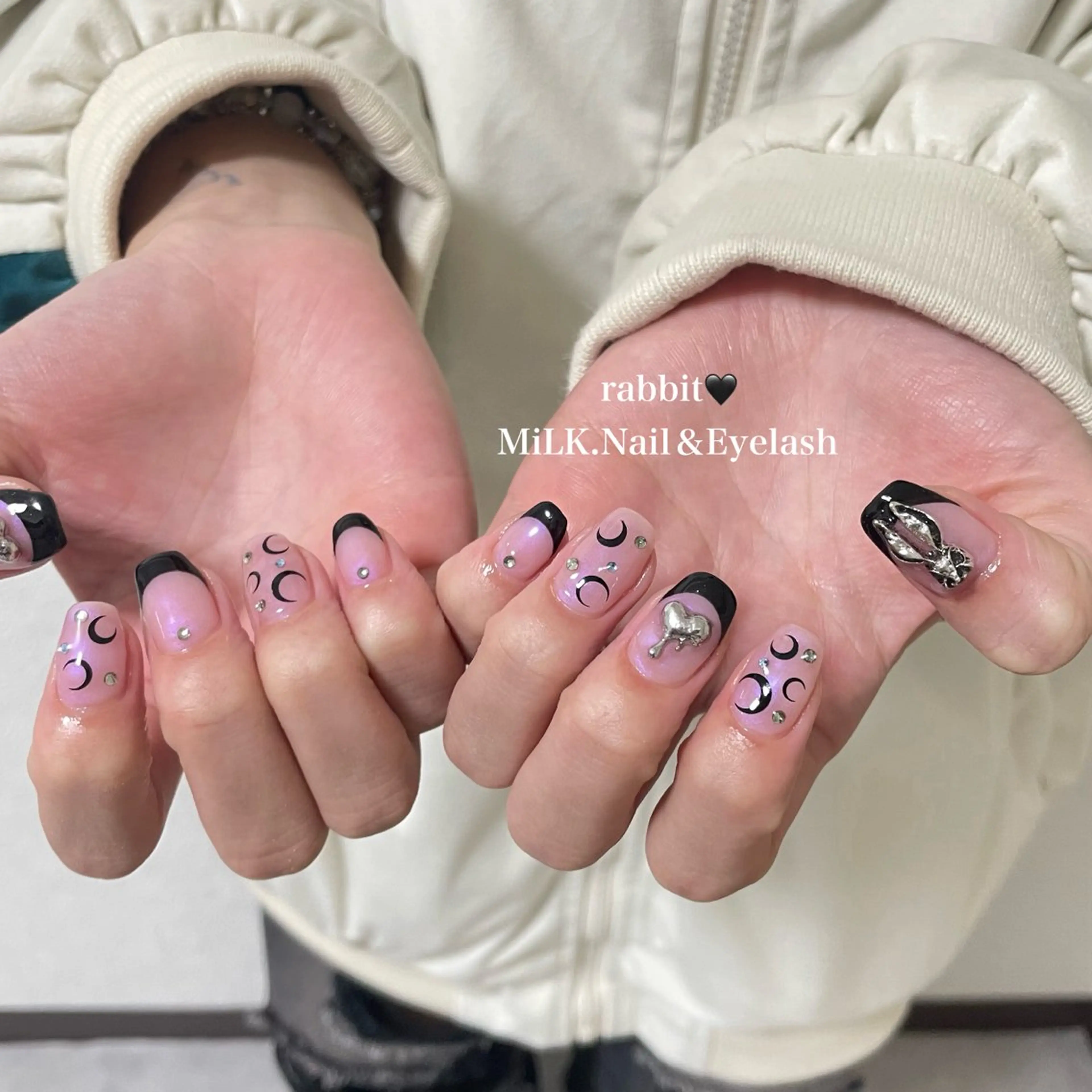 ネイル ゴールド 持ち込み ハンドネイル MiLK. Nail&Eyelash所属・MiLK. wakaのマツエク・マツパデザイン