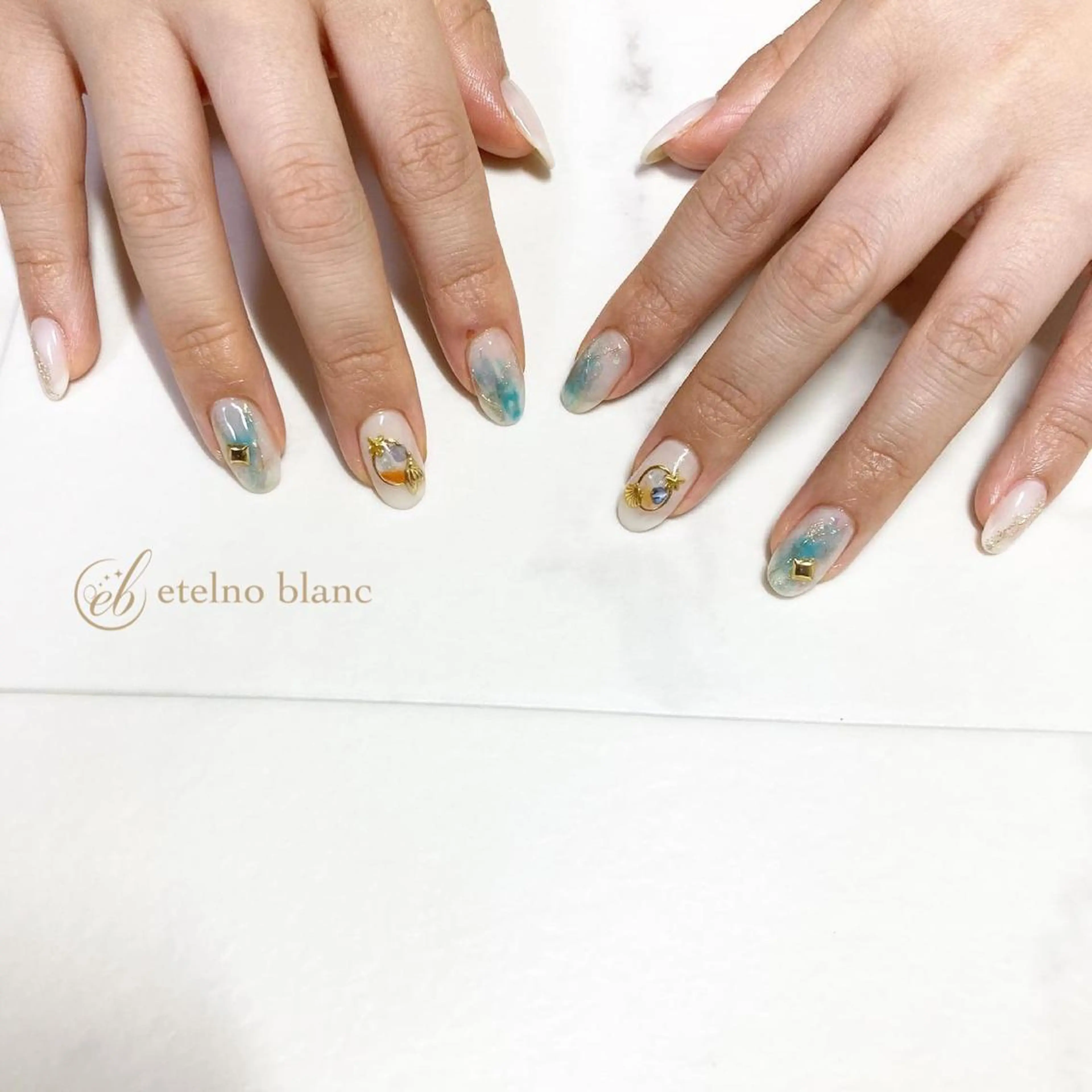 ネイル ハンドネイル etelno blanc中目黒のネイルデザイン