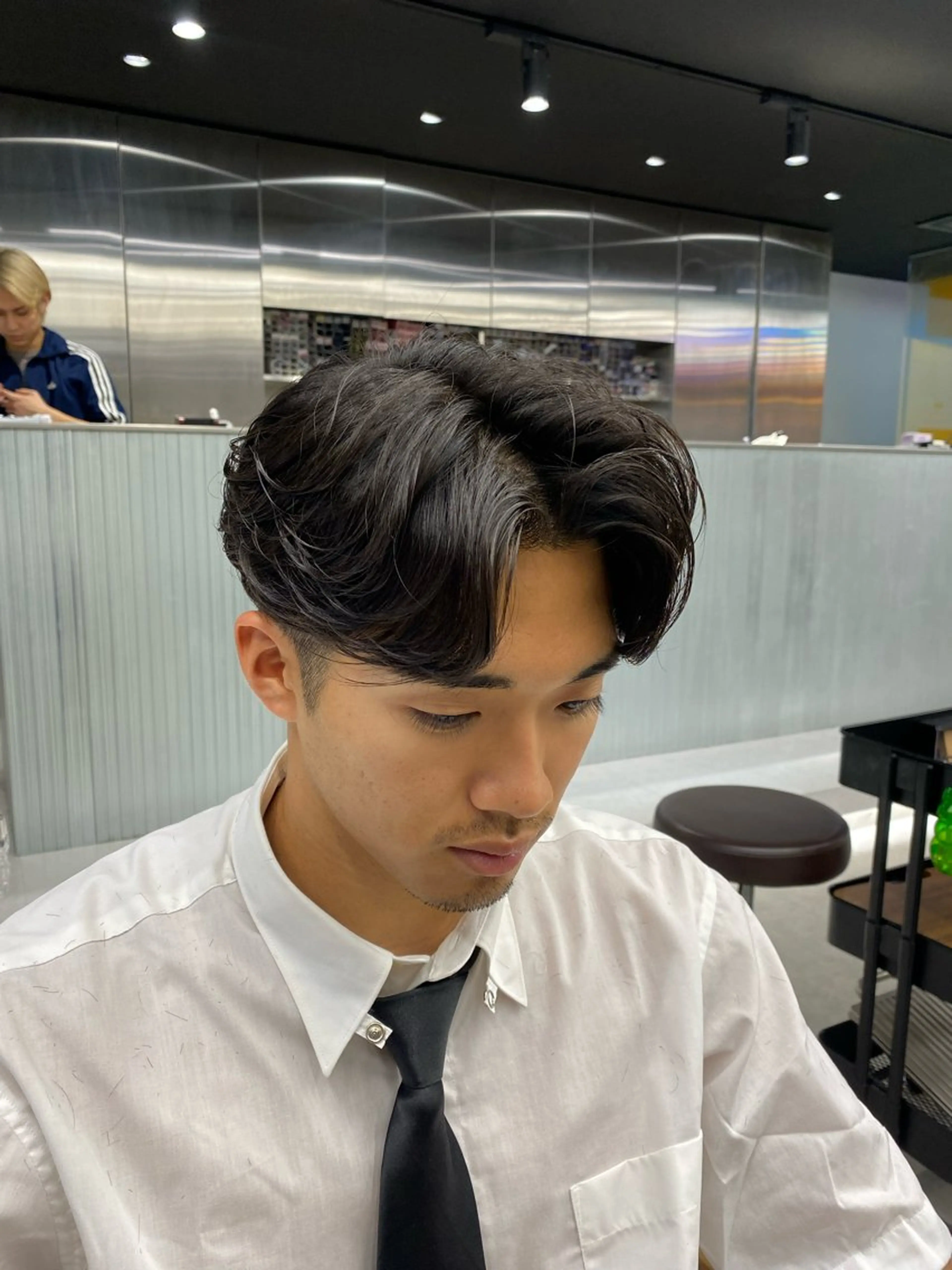 パーマ メンズ カット パーマ シャドウパーマ/ スパイキーショートのヘアスタイル