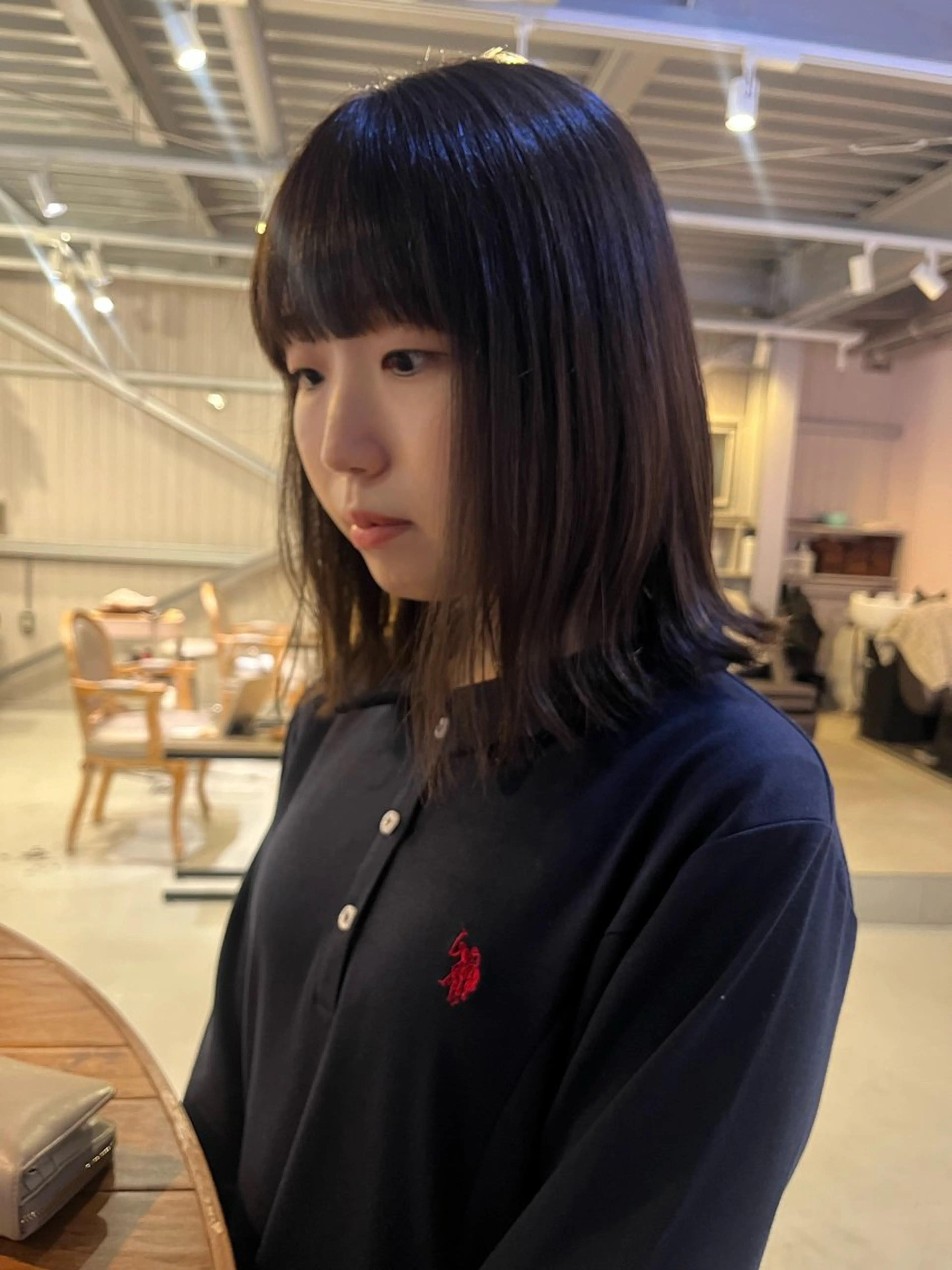 伸ばし中の方に💟前髪カット+グレーストリートメントの写真