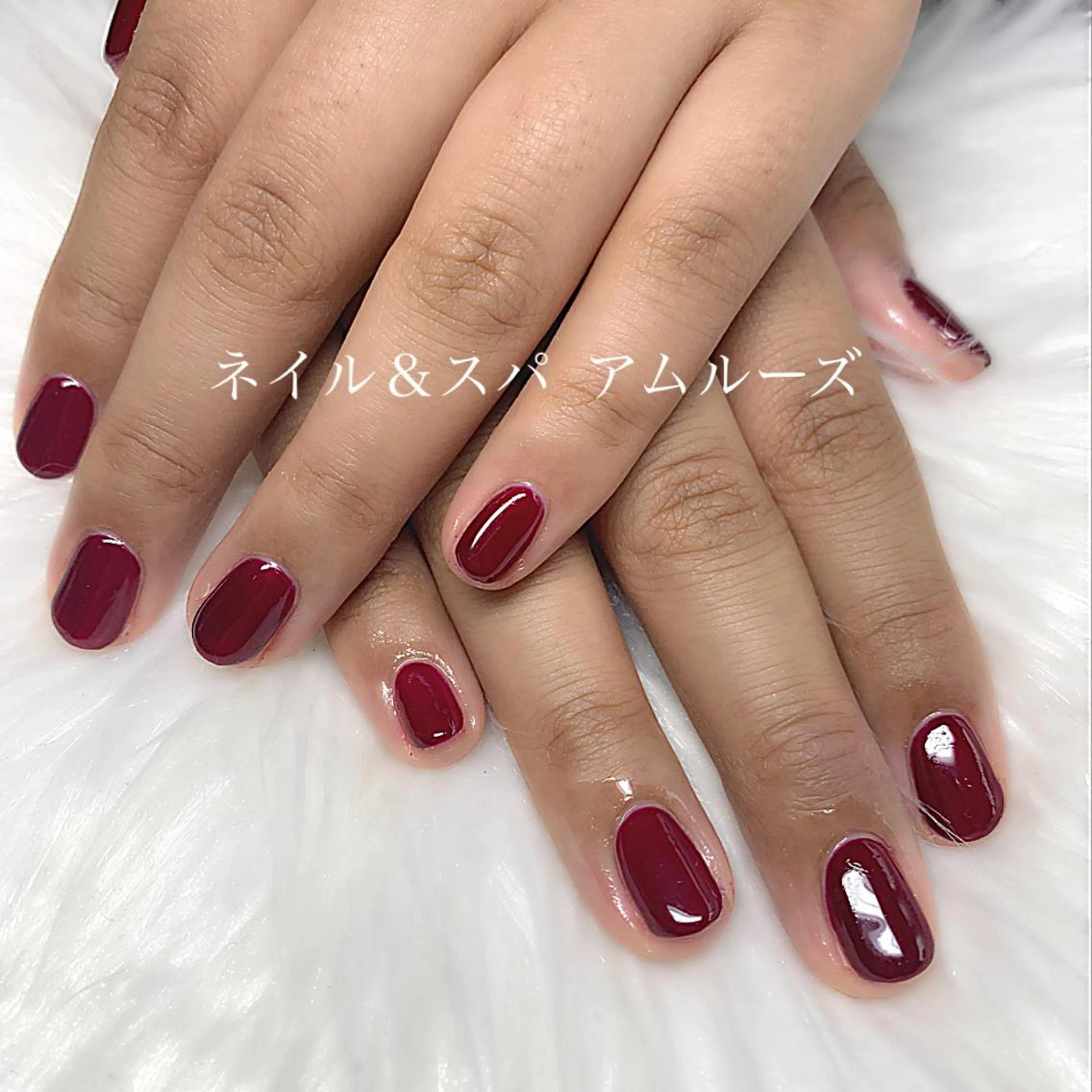 ネイル オフィスネイル ワンカラーネイル シンプルネイル Amoureuse KARENのネイルデザイン