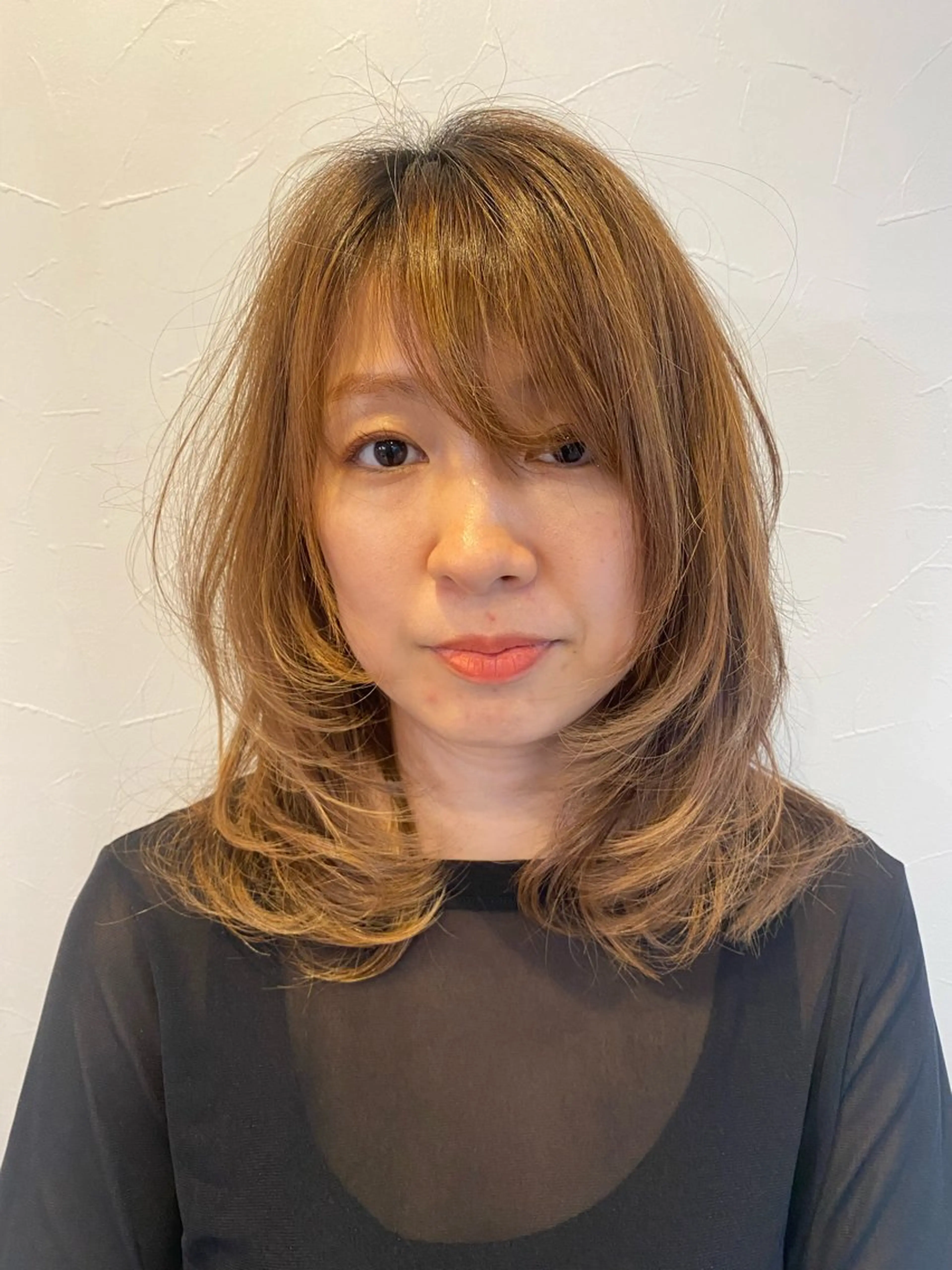 持ちが良いドライカットSNS用のミディアム〜ロングレイヤーカットモデルさん募集(詳細をご確認ください)の写真