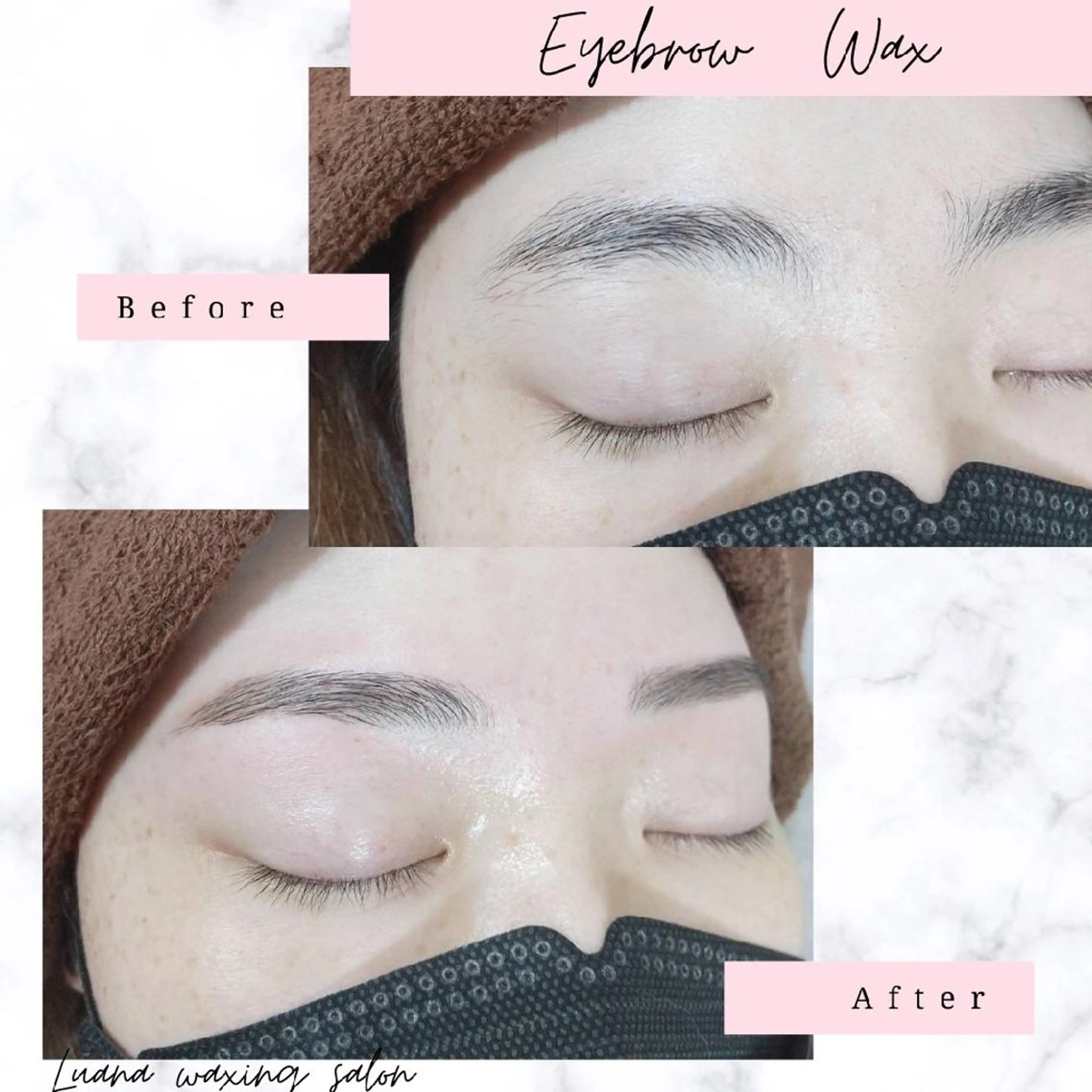アイブロウ 眉毛ワックス脱毛 Luana waxing salon所属・Luana wax 🐚根本のエステ・リラクイメージ