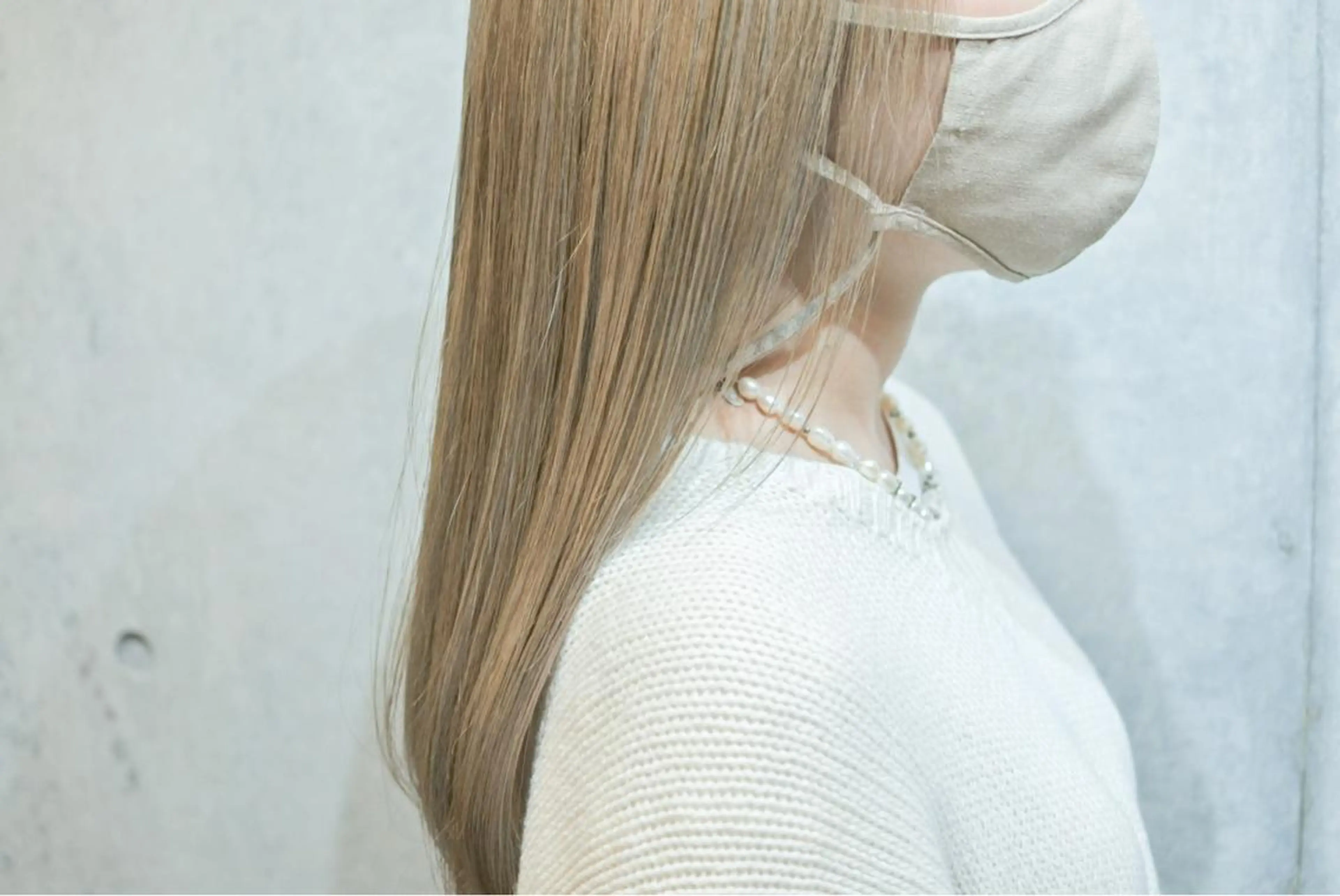 ロング カラー 艶髪ブリーチ 永井竜也のヘアスタイル
