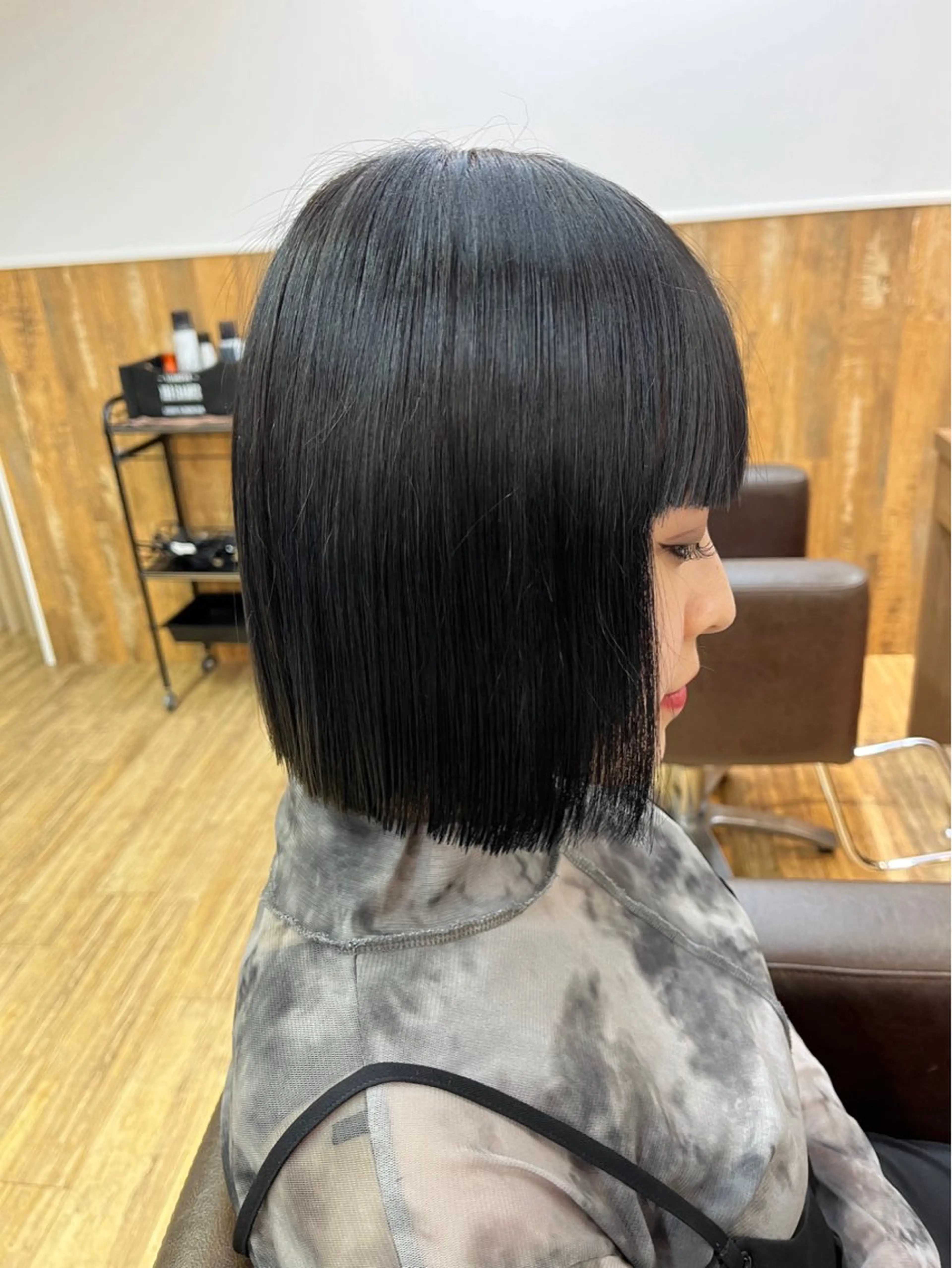 ミディアム カット トリートメント 鬼松沙弥 ❤︎メンズパーマのヘアスタイル