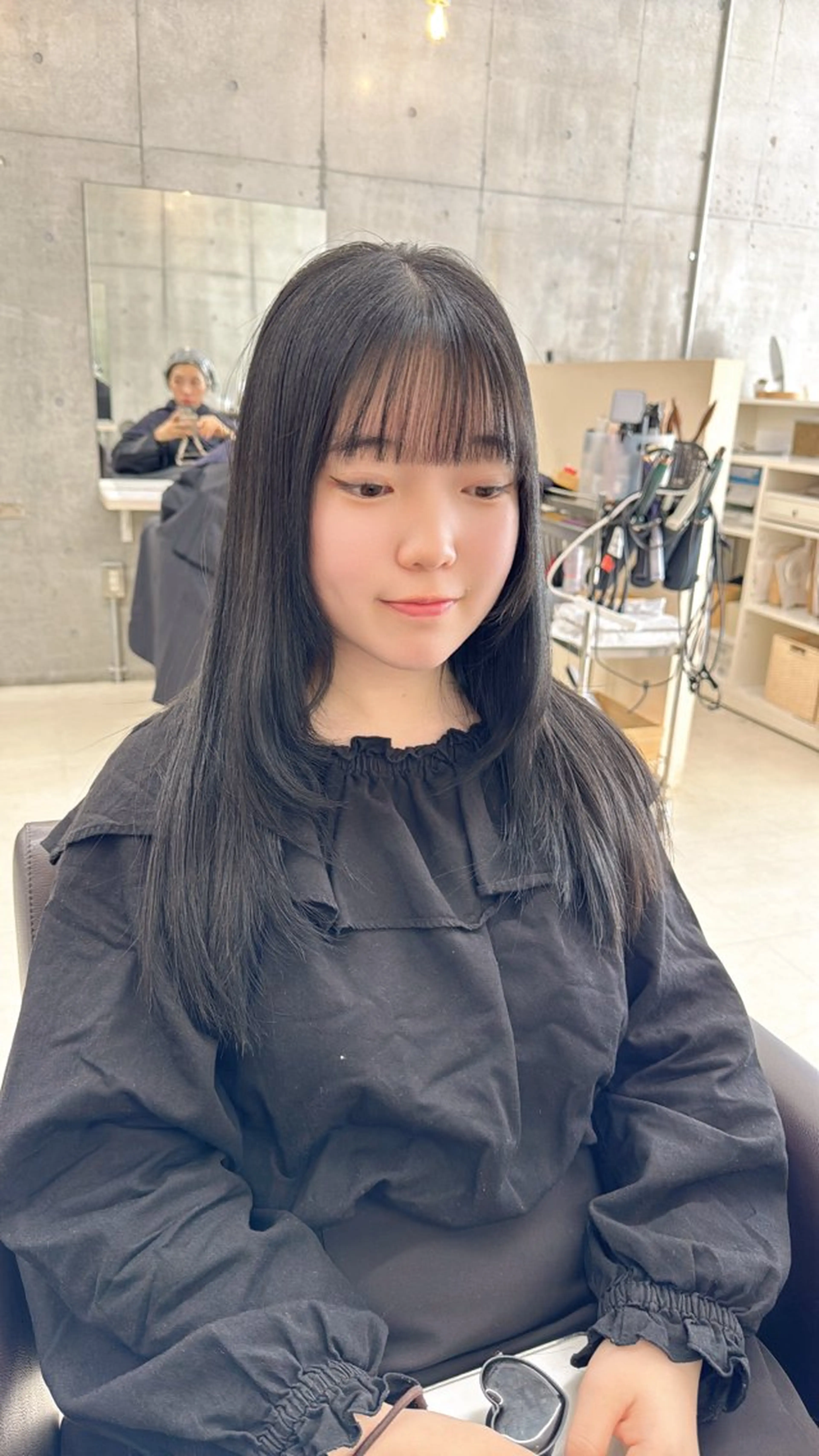 セミロング うる艶ヘア♡韓国好き 透明感　shotaのヘアスタイル