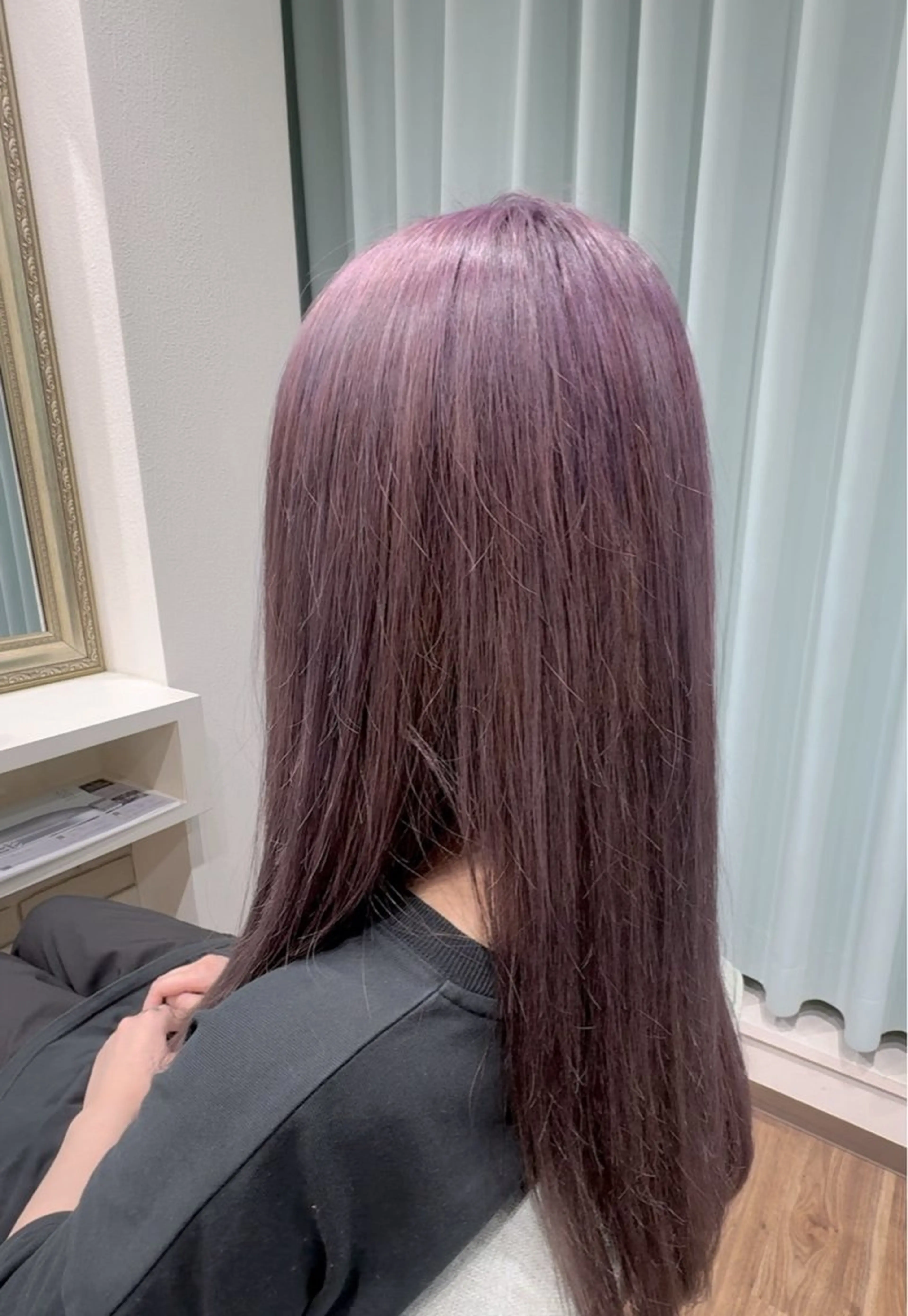 ロング カラー ラベンダーカラー ピンクカラー ピンクラベンダー ヘアカラー トリートメント ハイトーン/美髪矯正 /ボブ特化/SOMAのヘアスタイル