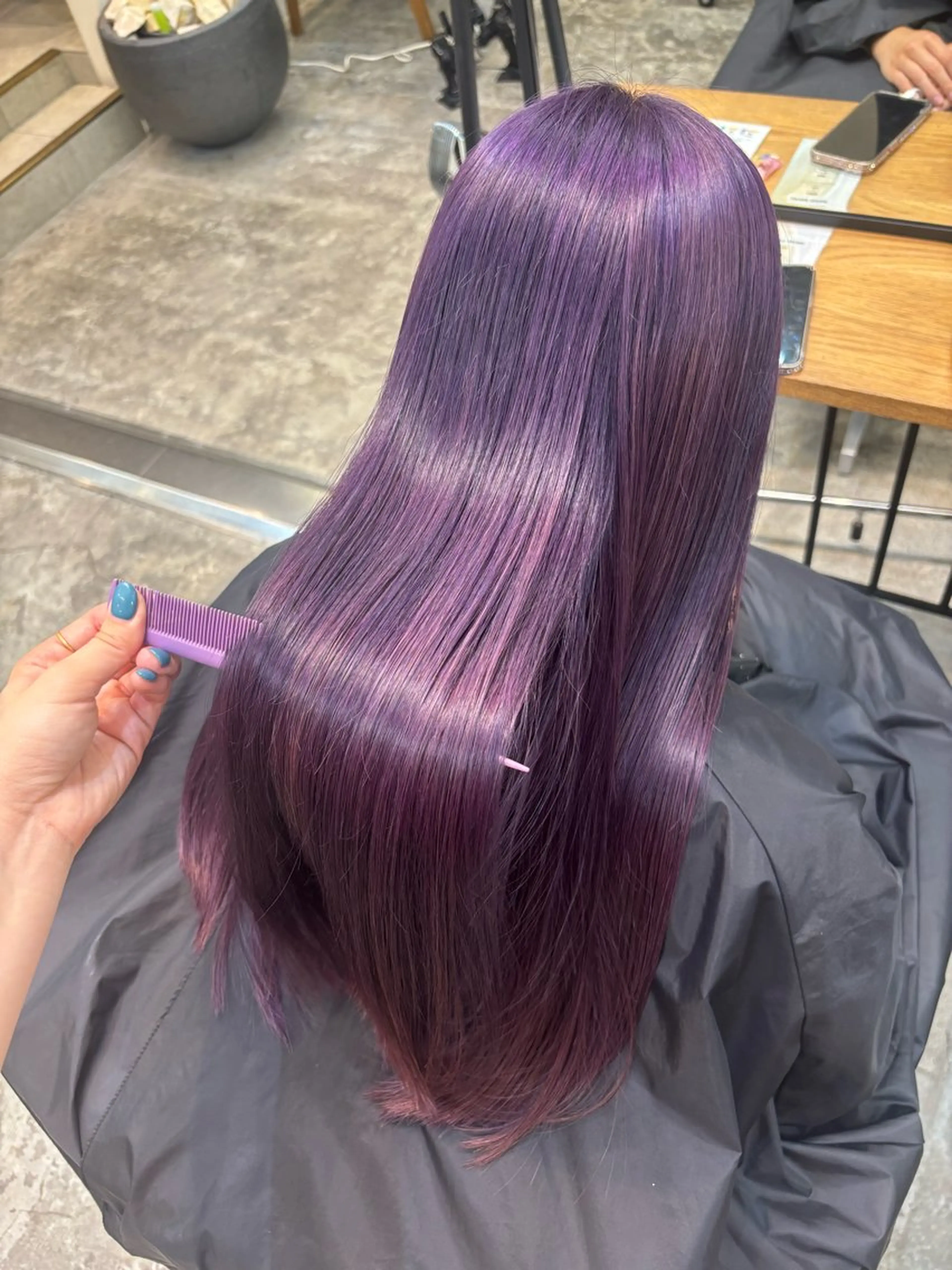 ロング カラー 透明感カラー ラベンダーカラー ヘアカラー Belle 新宿店所属・🐰ブリーチモデル 募集中/ゆな🐰のヘアスタイル