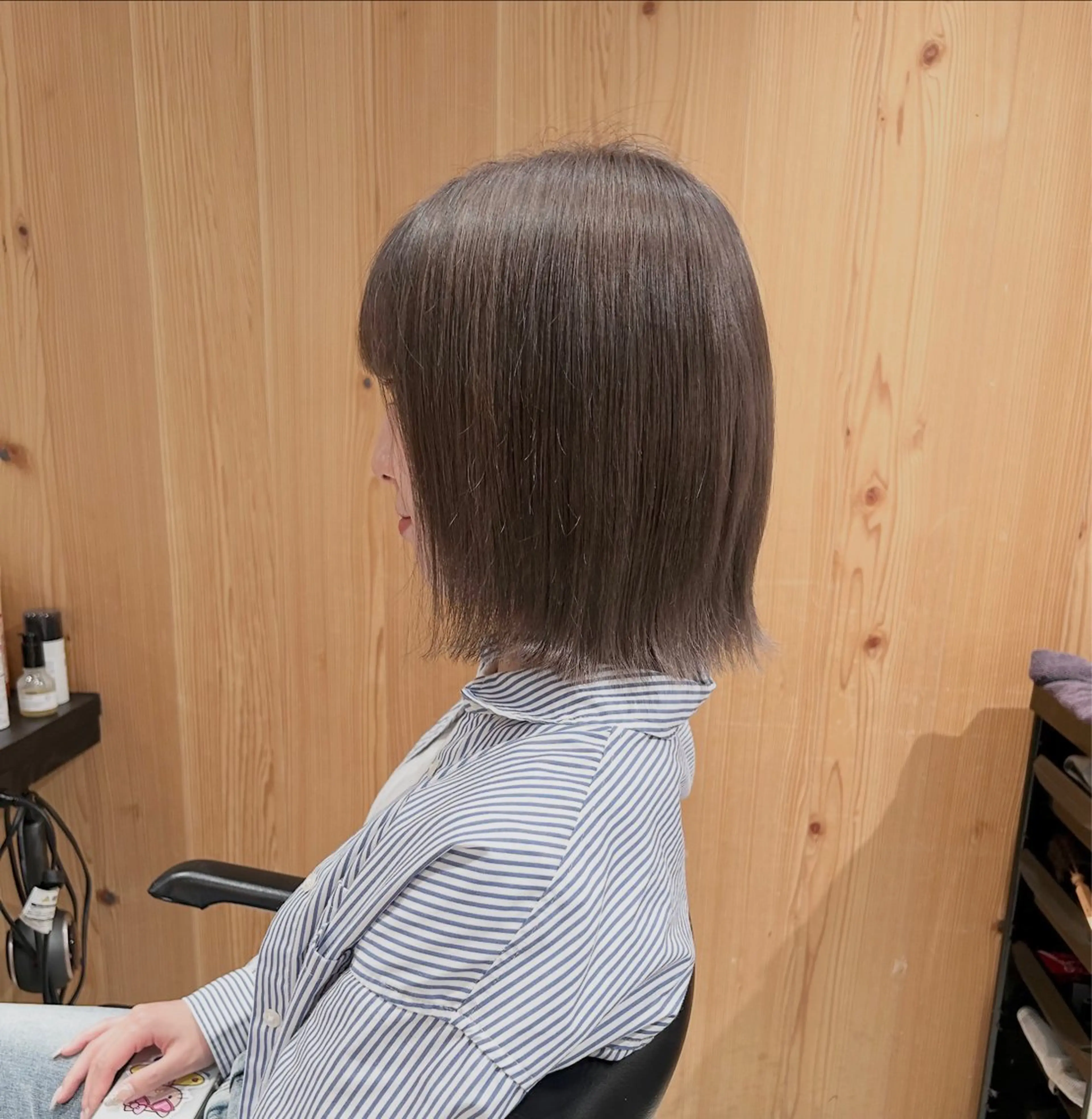 ショート カラー 切りっぱなしボブ シルバー ボブ カット ヘアカラー トリートメント GO TODAY  SHAIRE  SALON   渋谷モディ所属・スキバサミを使わない カット🌼唯🌼のヘアスタイル