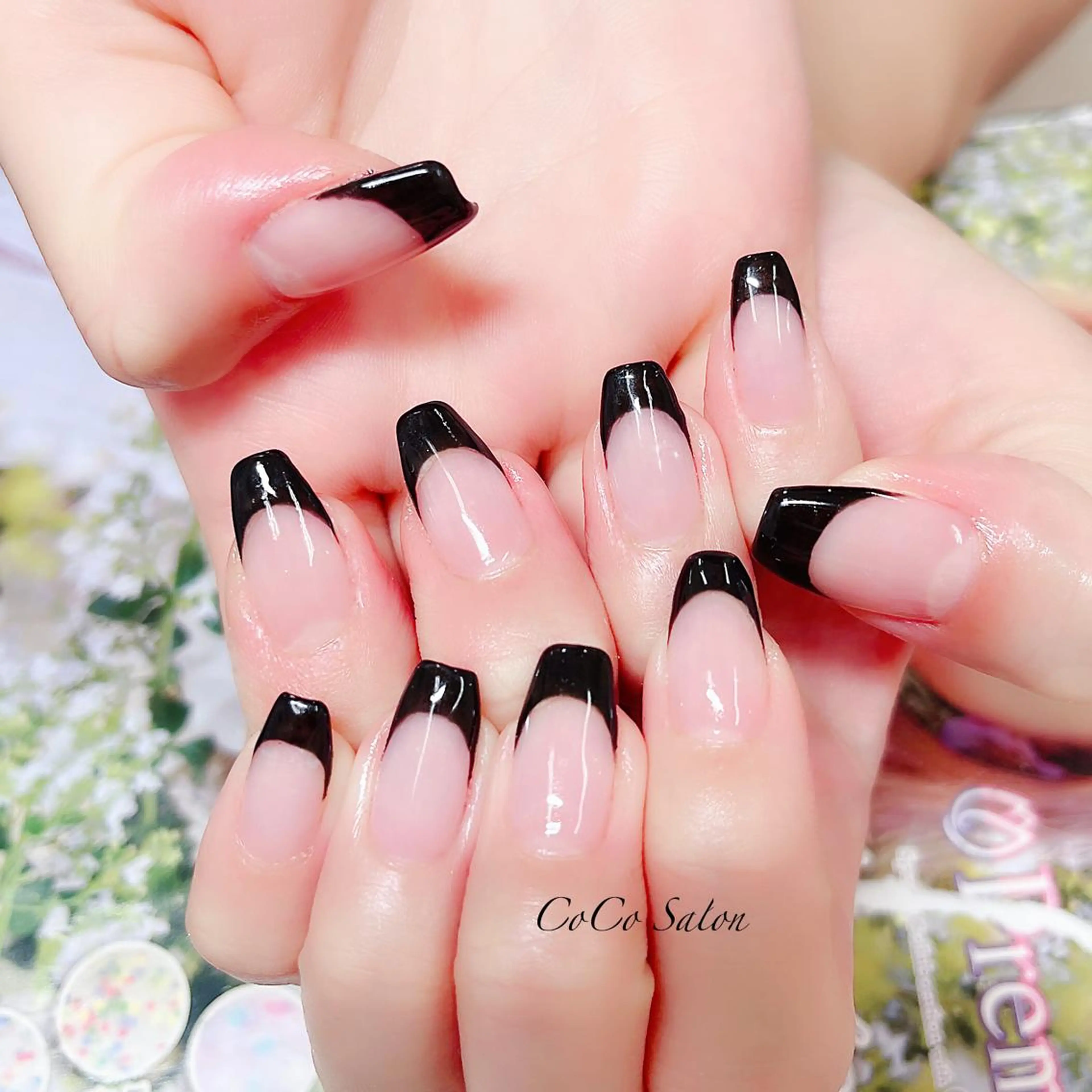 ネイル 成人式 長さ出し フレンチネイル ジェルネイル オフィスネイル CoCoSalon ネイル/まつ毛予約のネイルデザイン