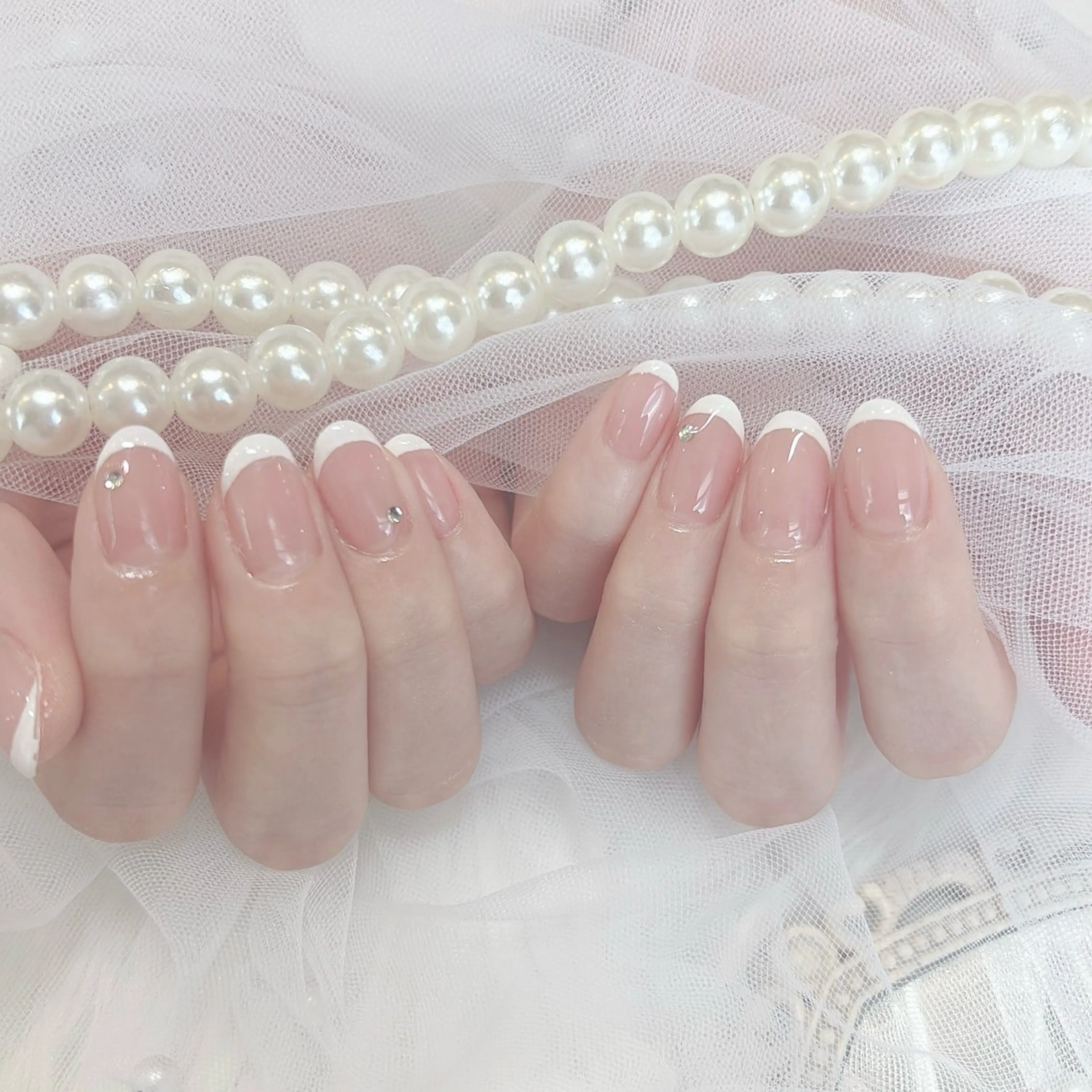 ネイル フレンチネイル ハンドネイル aba nail ♡ akuaのネイルデザイン