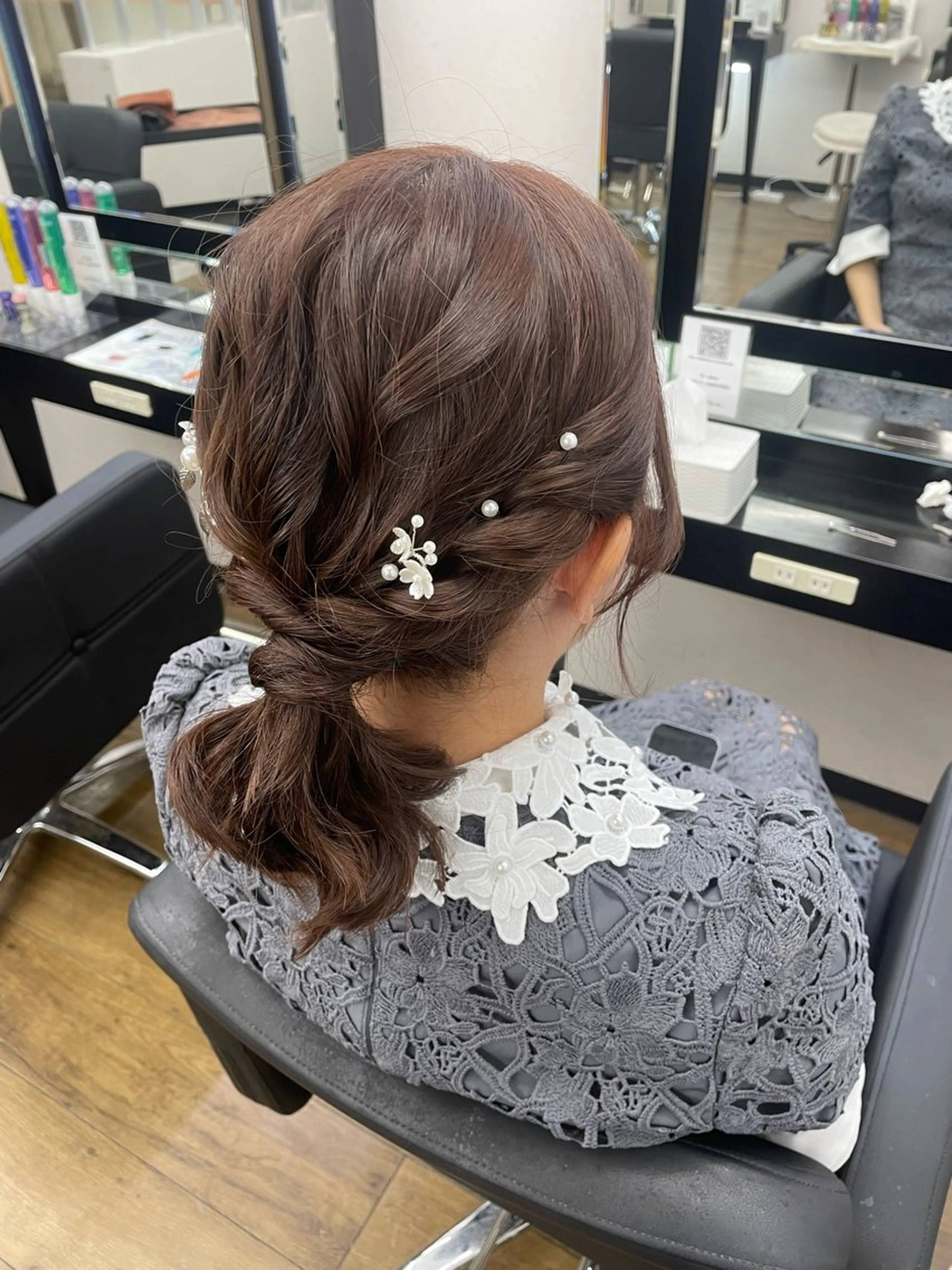 ヘアアレンジ 結婚式・ブライダル ハル🫧エクステ難波 韓国ヘア髪質改善のヘアスタイル