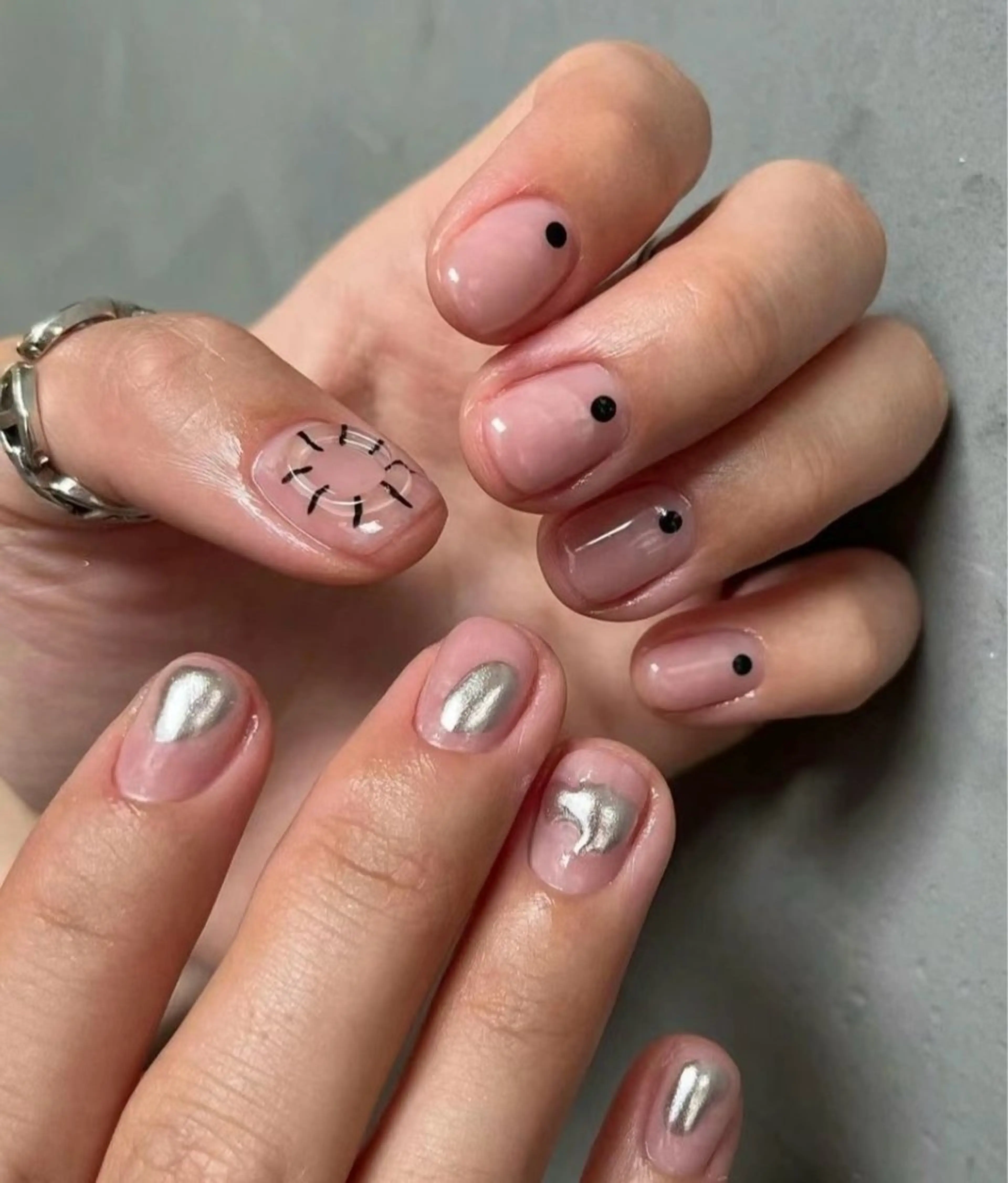 メンズ ネイル ハンドネイル M&S Nailsalonのネイルデザイン