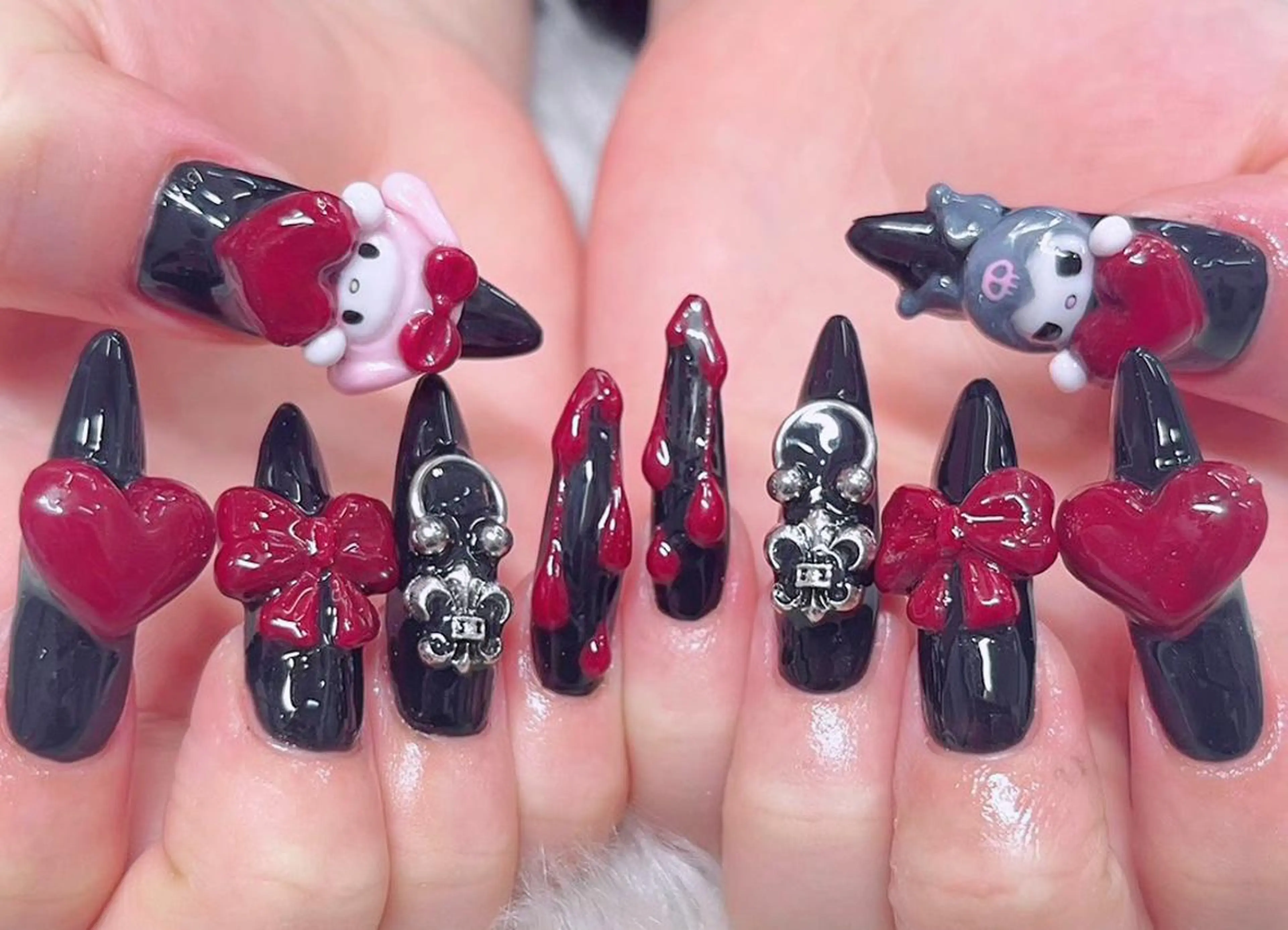 ネイル 成人式 スカルプネイル NAILSGOGO shibuyaのネイルデザイン