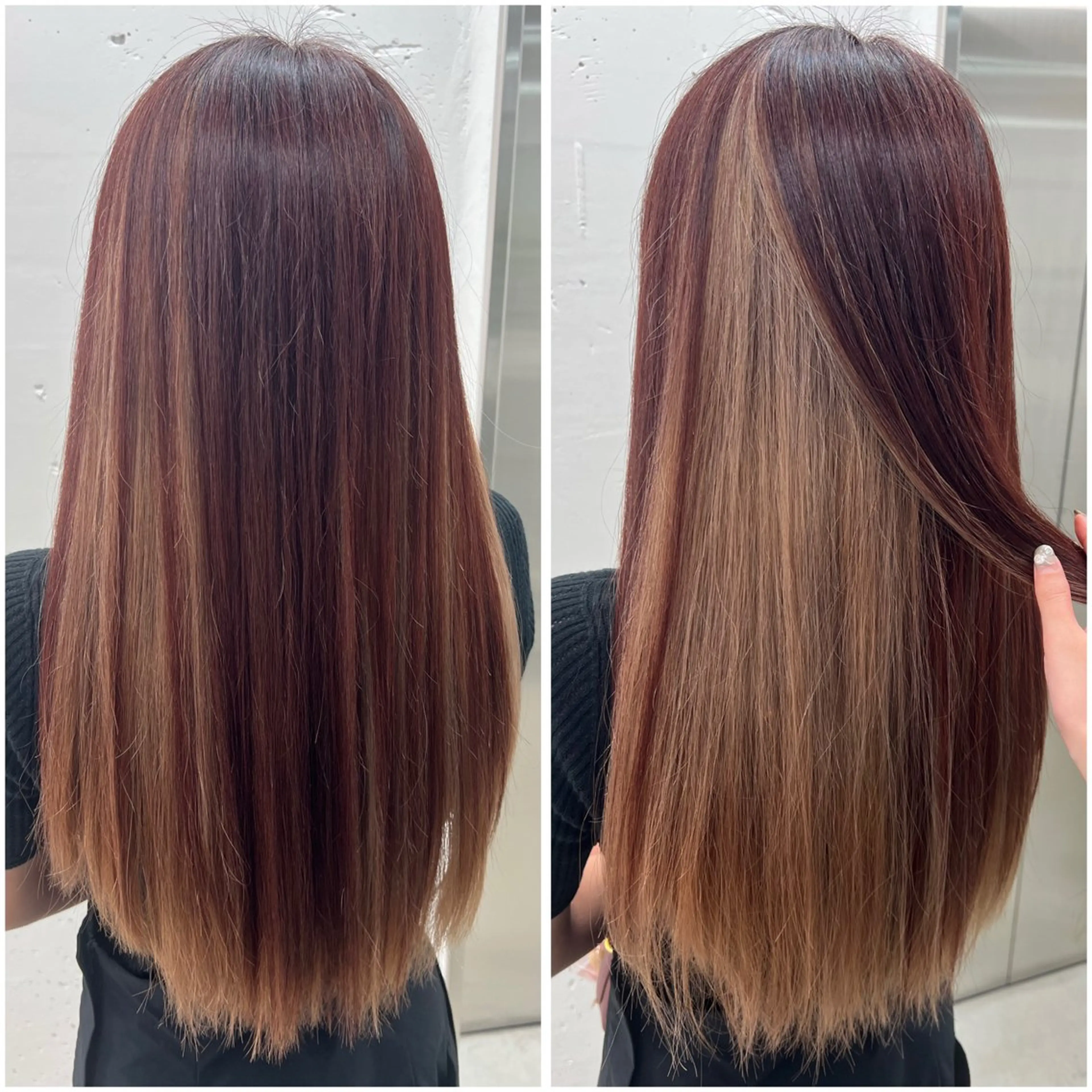 ロング カラー ベージュカラー ブリーチ ブラウンカラー ヘアカラー あすか JILLSTUDIOのヘアスタイル