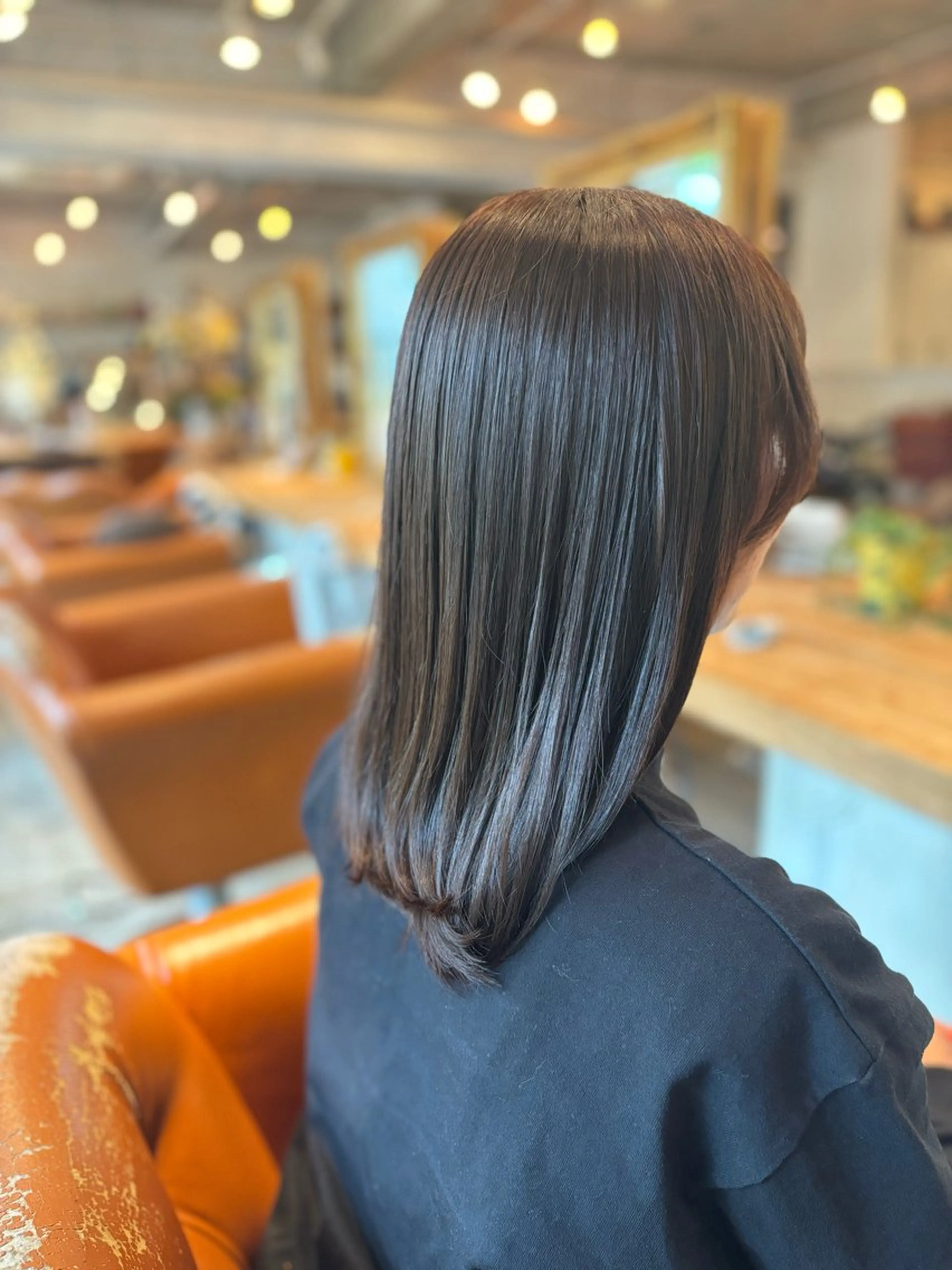 ミディアム カラー 髪質改善カラー ベージュ🤎YUMEのヘアスタイル