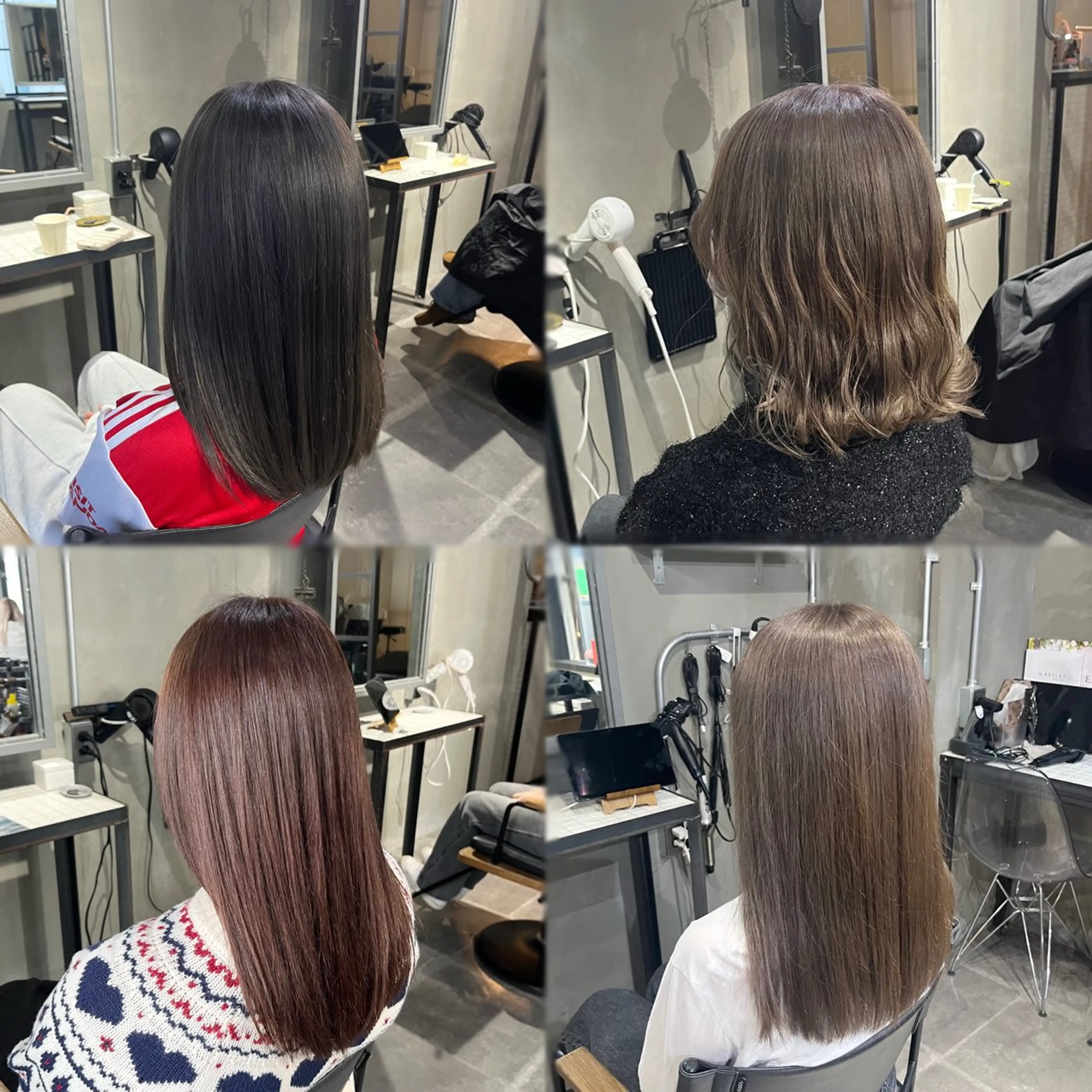 ミディアム カラー ヘアカラー トリートメント 🫧透明感カラー🫧 小亀 日菜のヘアスタイル