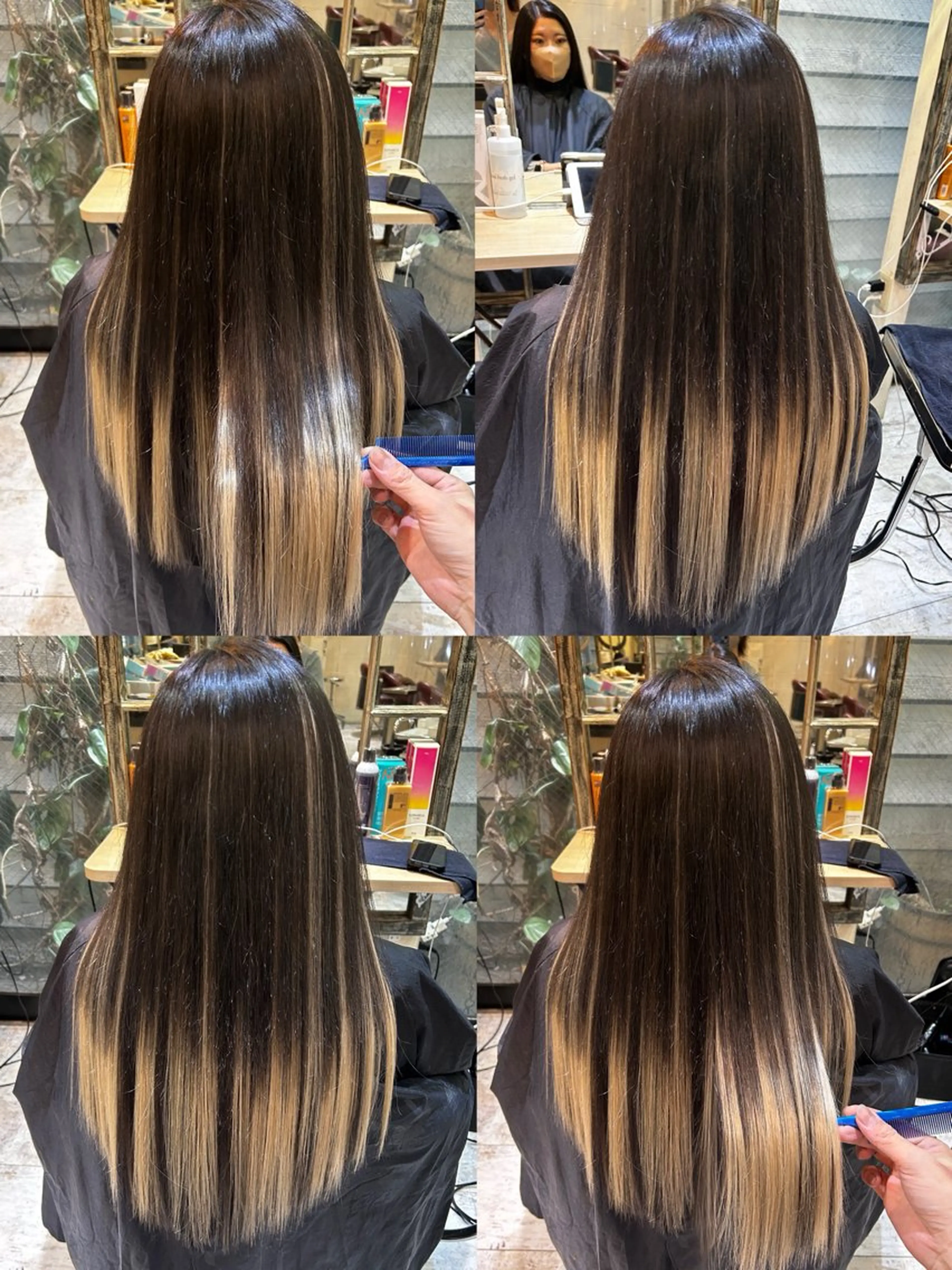 ロング カラー エクステ原宿 シンヤのヘアスタイル