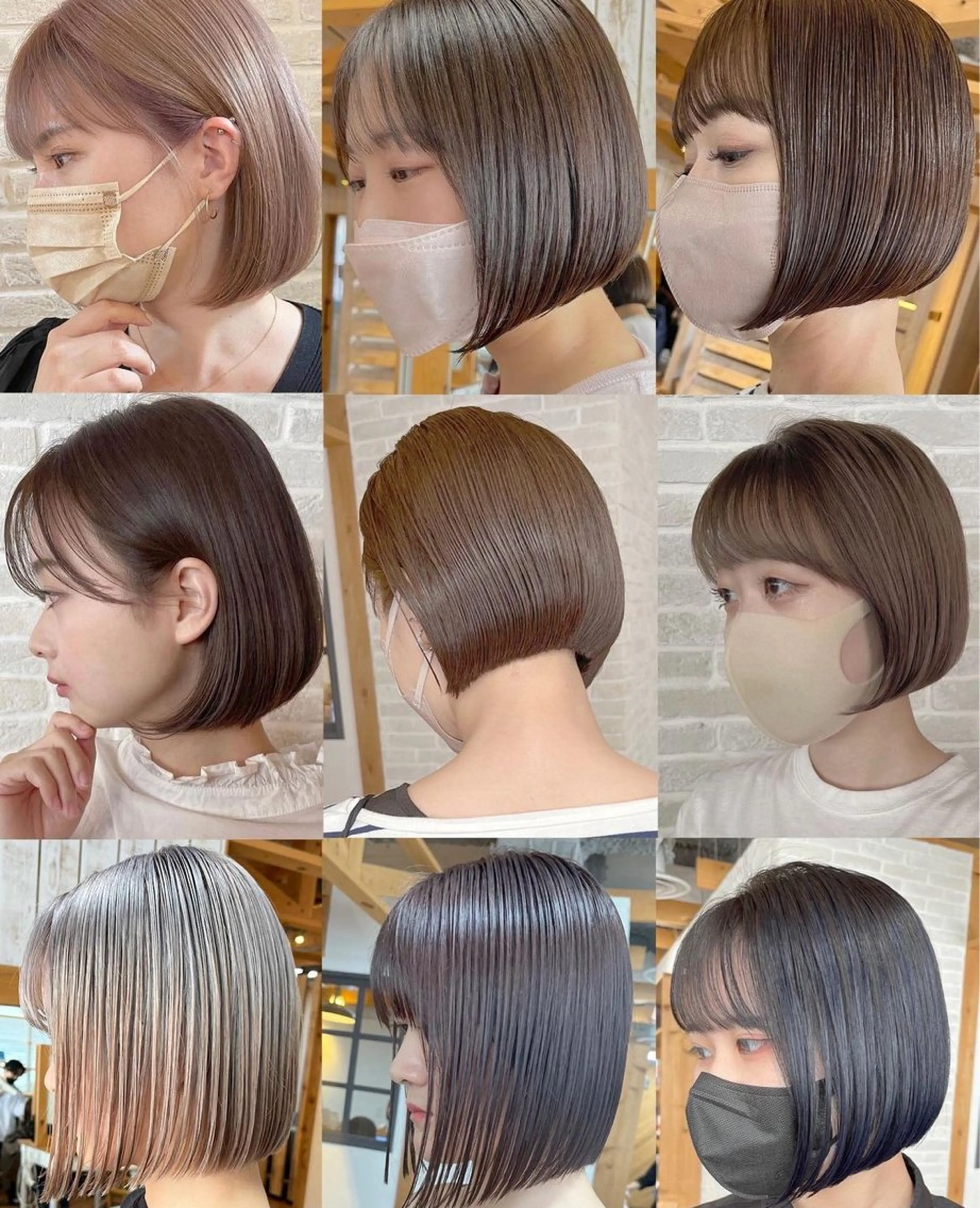 ミディアム カラー ブリーチ ハイライトカラー ボブ ハイライト 髪質改善 hair salon Ranun所属・hair salon Ranunのヘアスタイル
