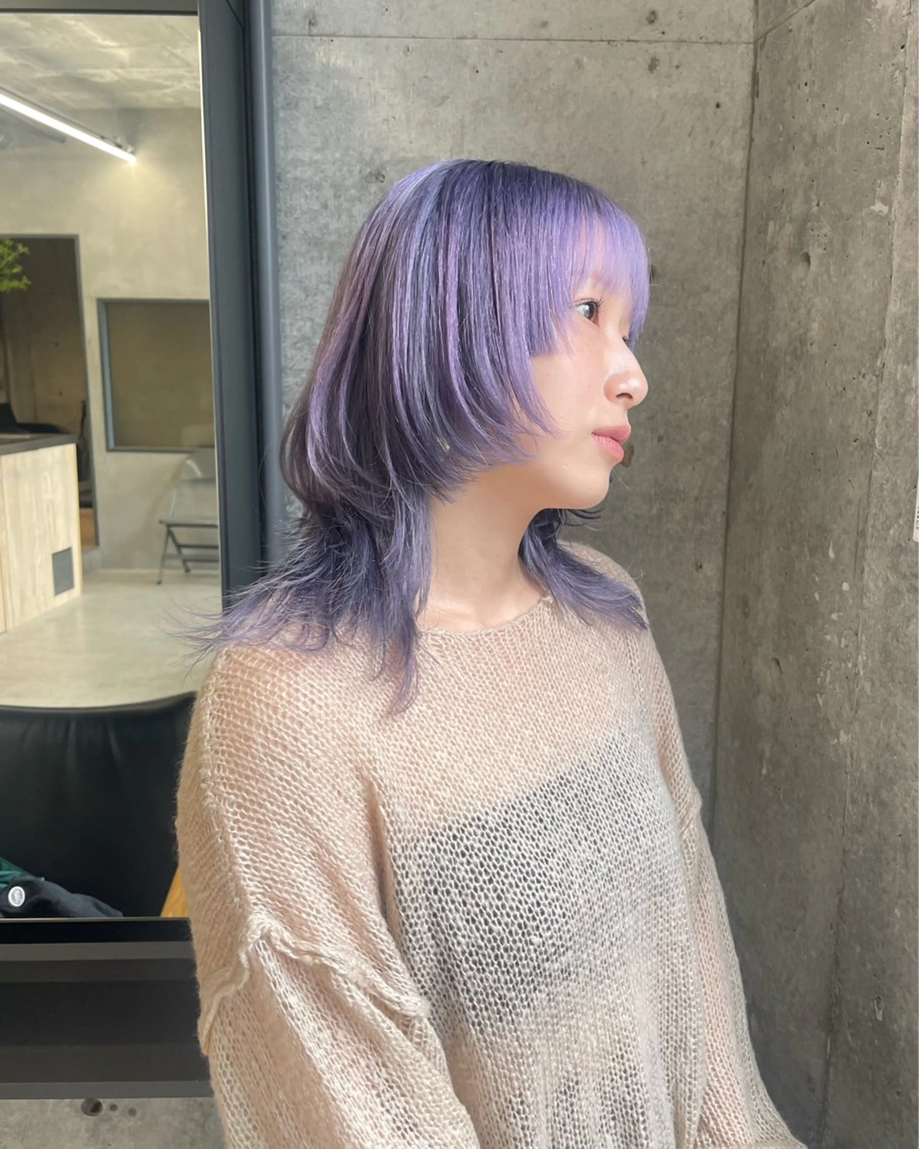 セミロング カット ヘアカラー トリートメント 佐伯 和佳のヘアスタイル