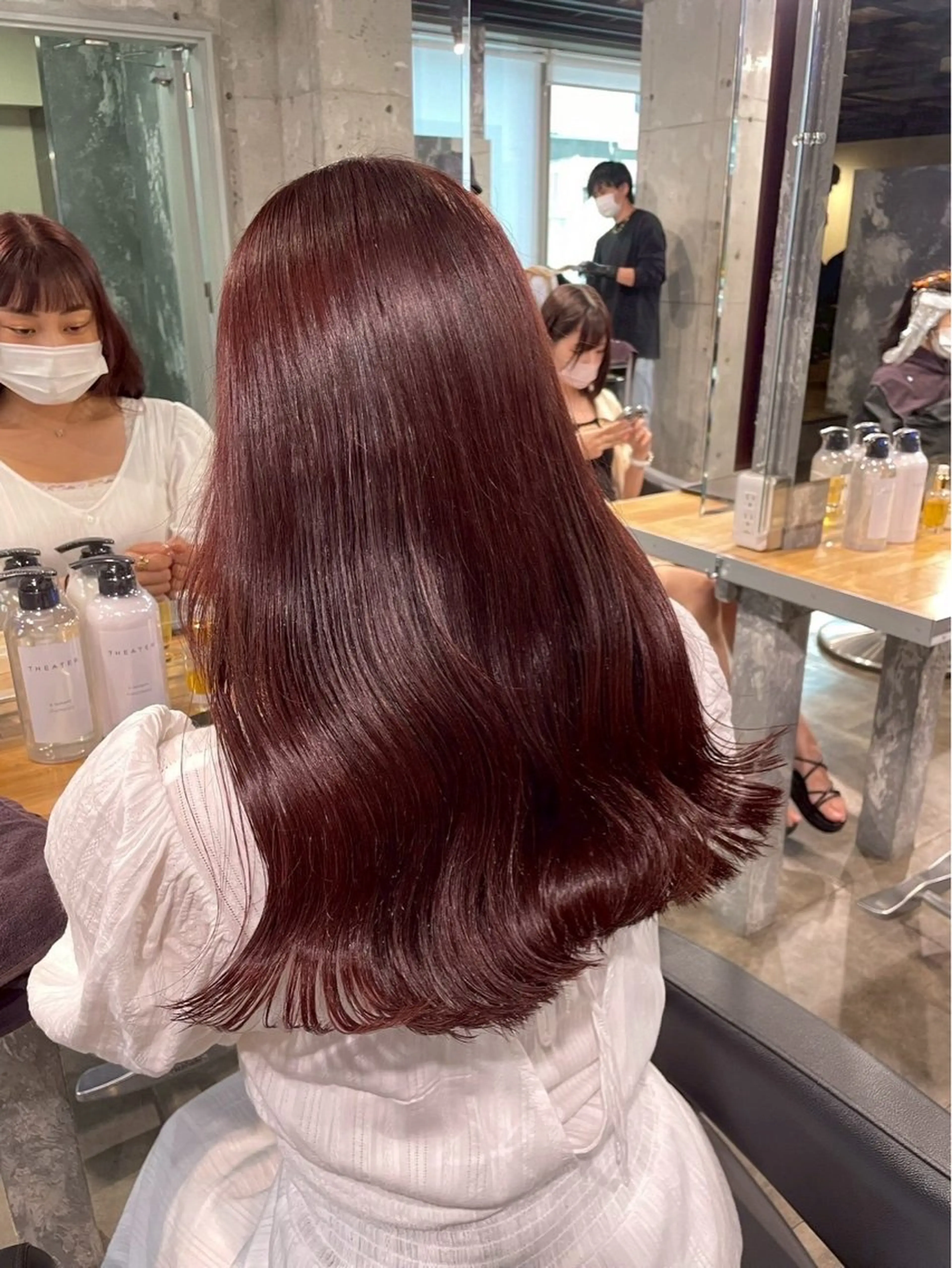 カラー ヘアカラー トリートメント ヘッドスパ ヘアセット ガーリーヘア💌トレ ンド暖色💌Yuuのヘアスタイル