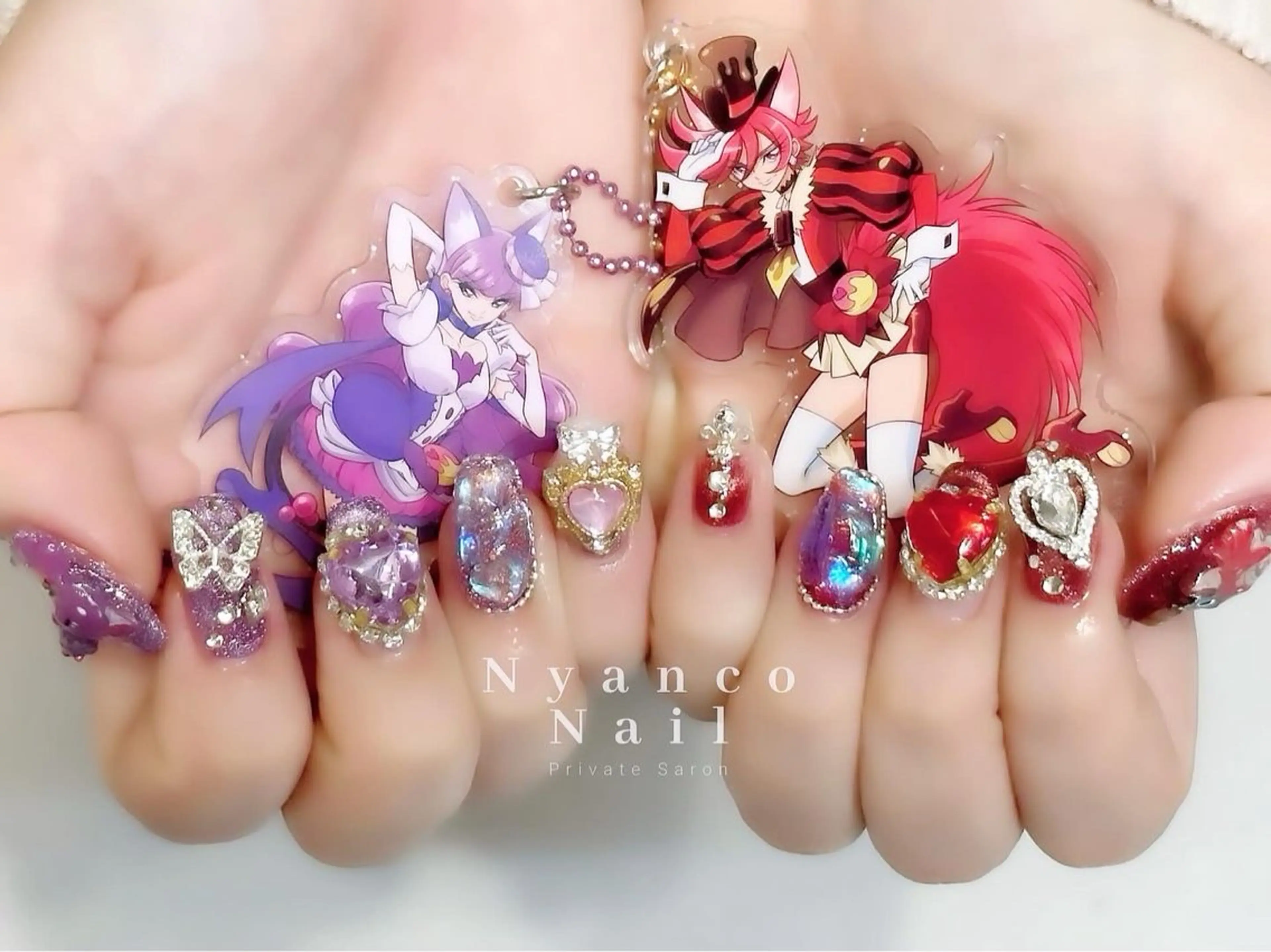 ネイル ジェルネイル キラキラネイル 冬ネイル Nyanco Nailのネイルデザイン