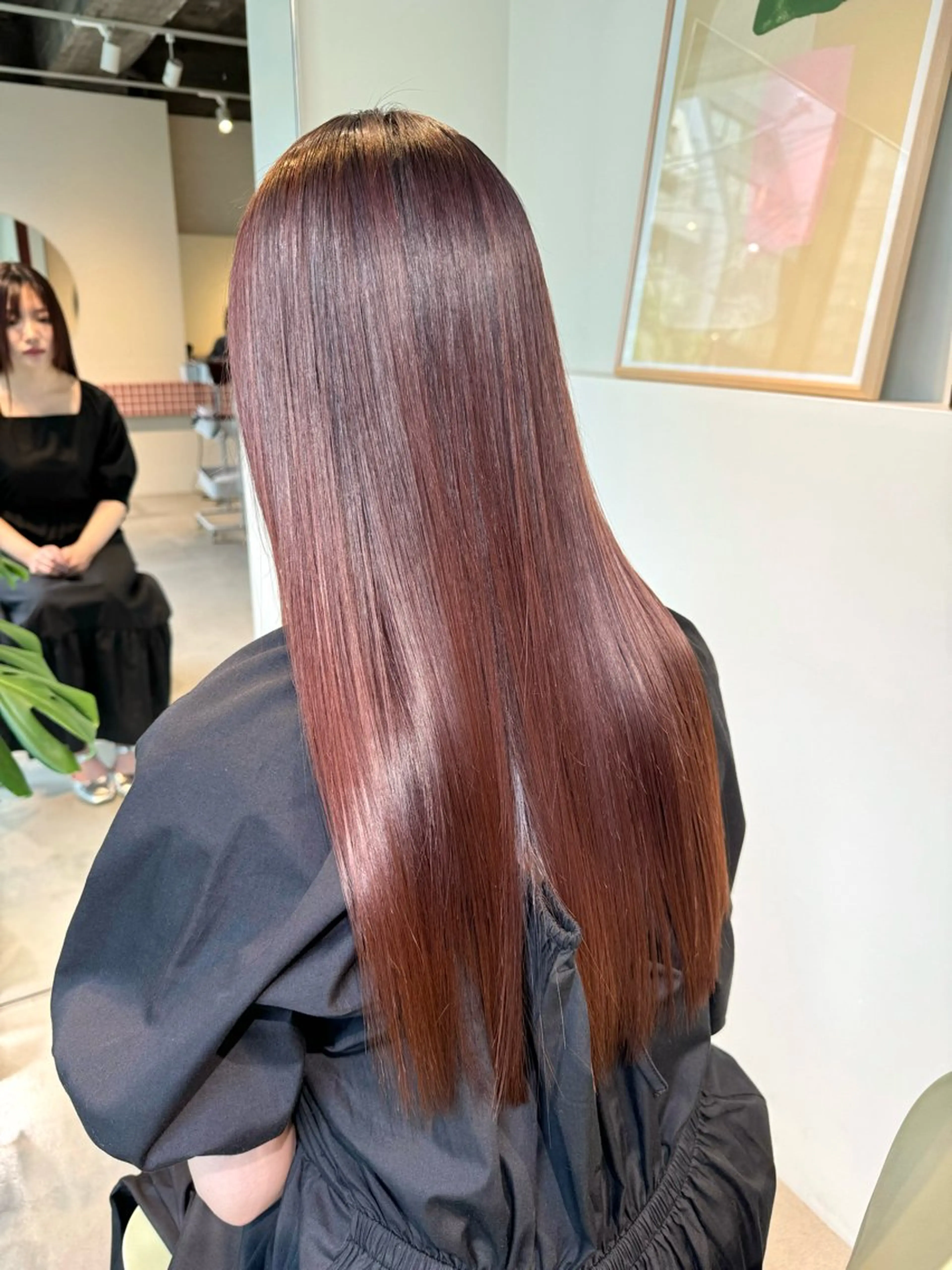 ロング アッシュ ボブ 髪質改善 レイヤーカット ロング eto所属・髪質改善スペシャリス ト長尾勇弥/梅田中津のヘアスタイル