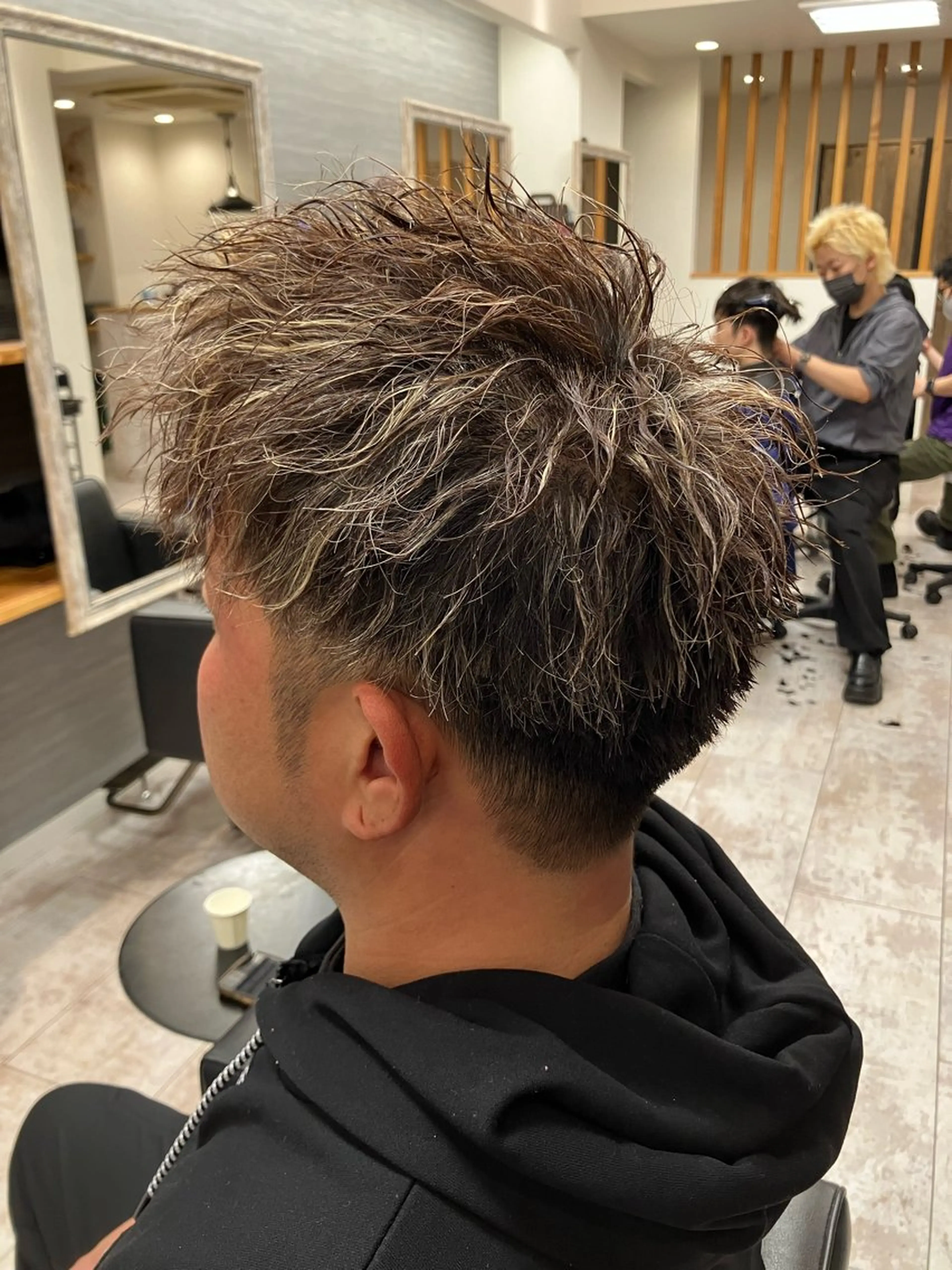 パーマ メンズ カット ヘアカラー パーマ メンズ特化/パーマ/ フェードWATARUのヘアスタイル