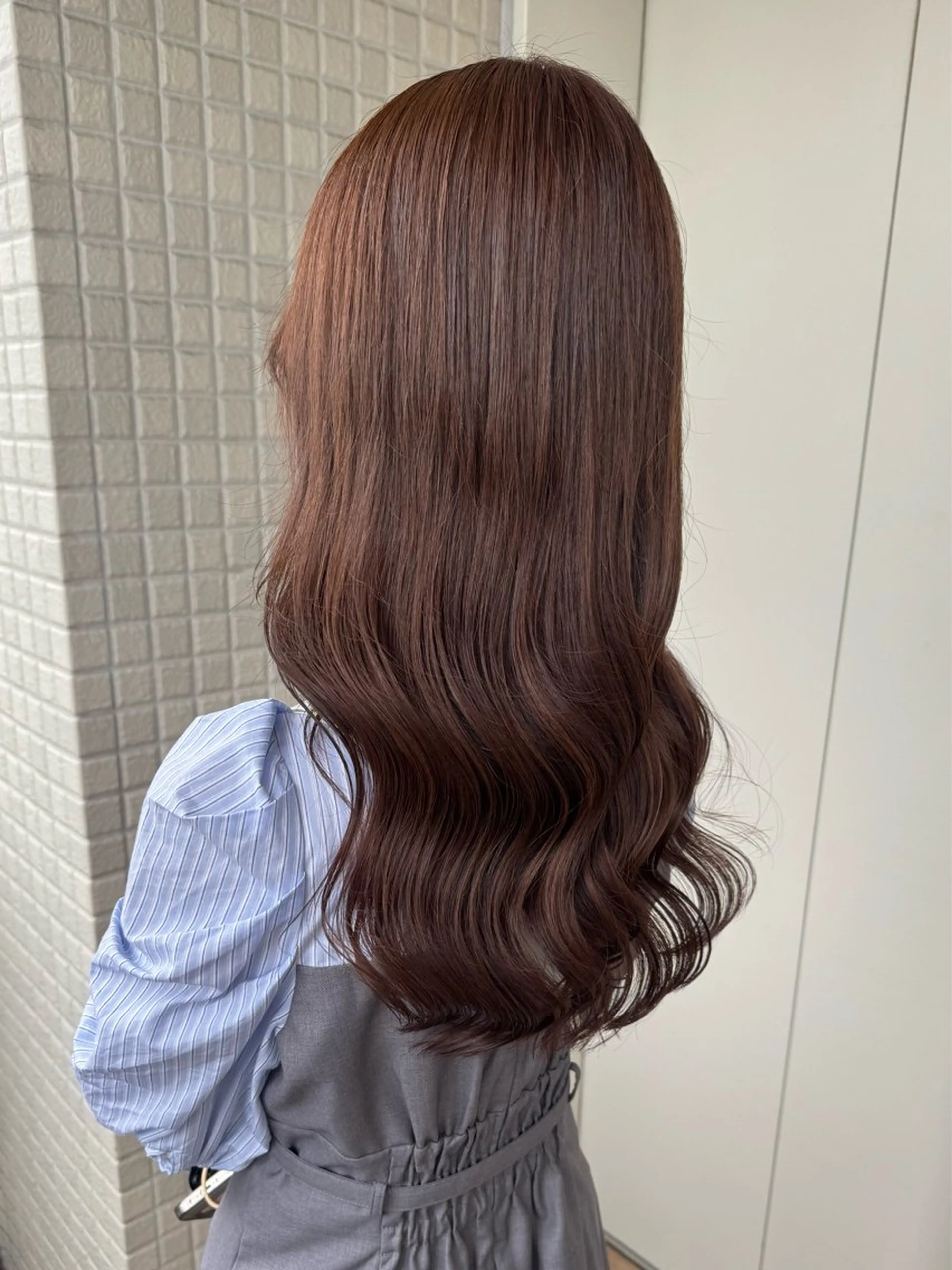ロング カラー ベージュカラー ブラウンカラー ヘアカラー 縮毛矯正/艶ブラウン カラー/ヘアメひふみのヘアスタイル