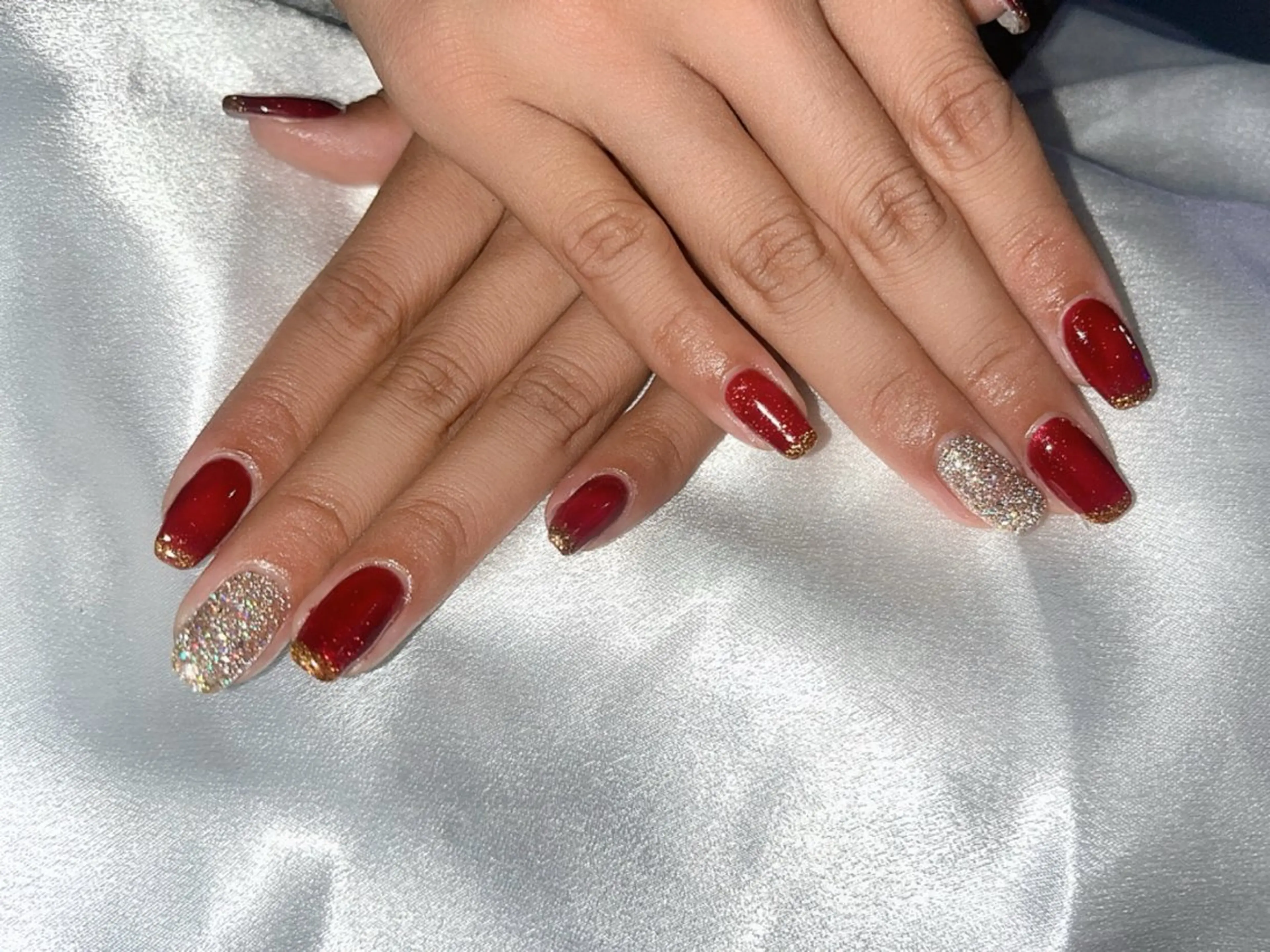 ネイル マグネットネイル ワンカラーネイル nailsalon STYLE.所属・🍯 RIOのネイルデザイン