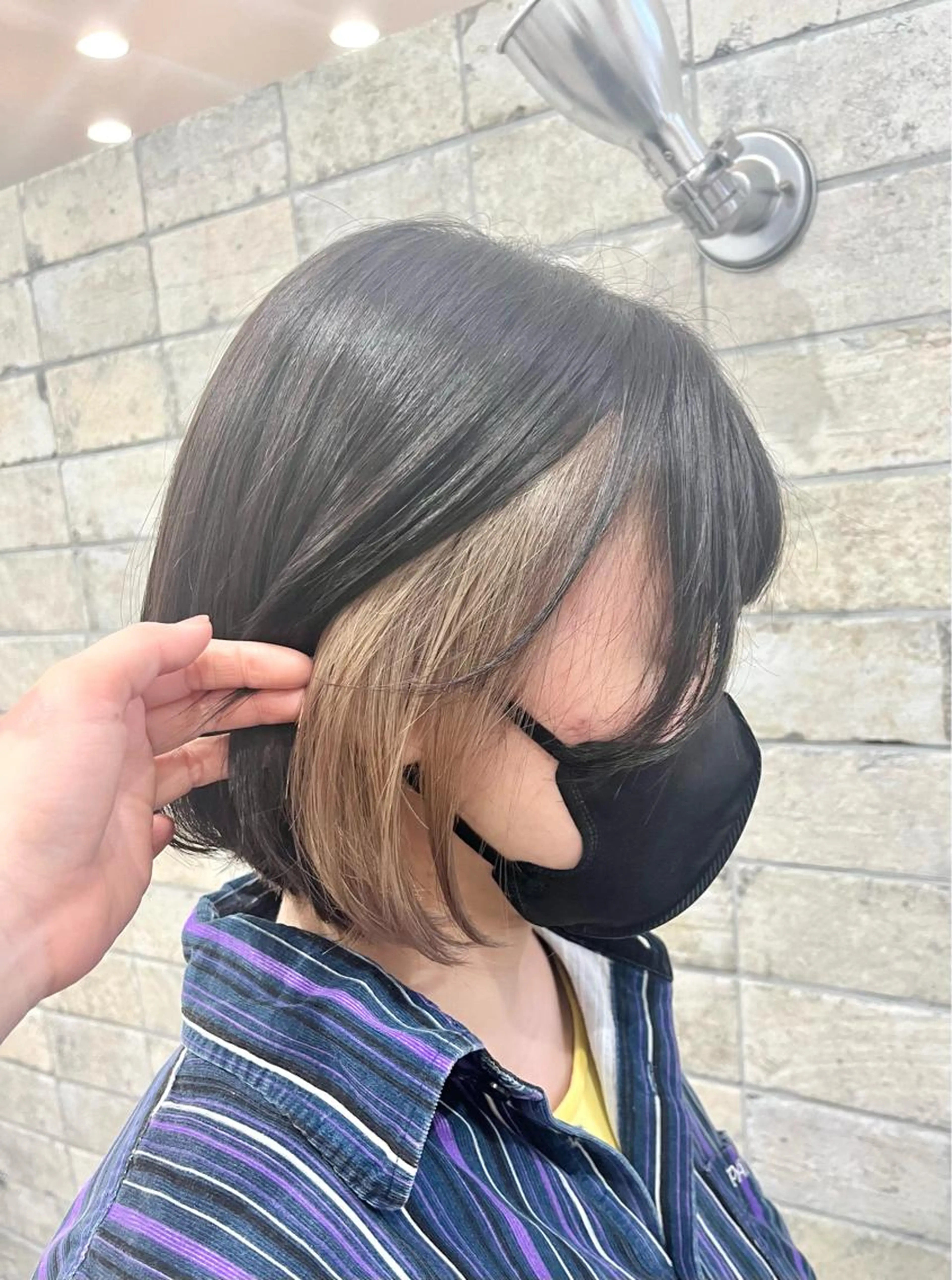 インナーカラー(ケアブリーチ付き) +カット+1stepトリートメントの写真